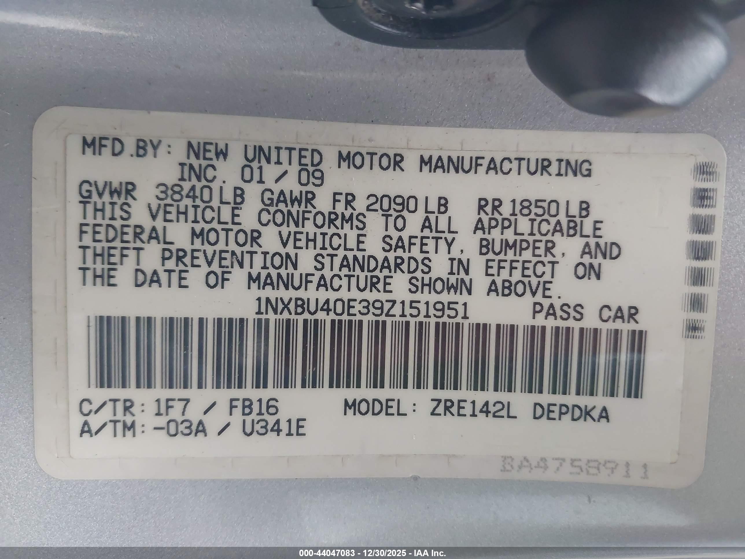 TOYOTA COROLLA image 9