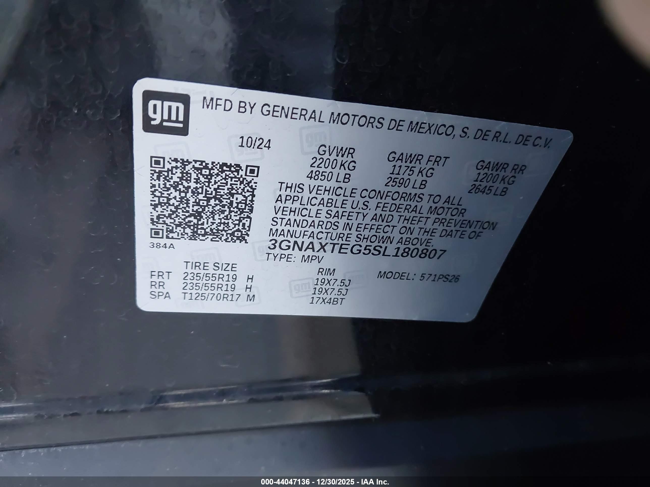 CHEVROLET EQUINOX image 9