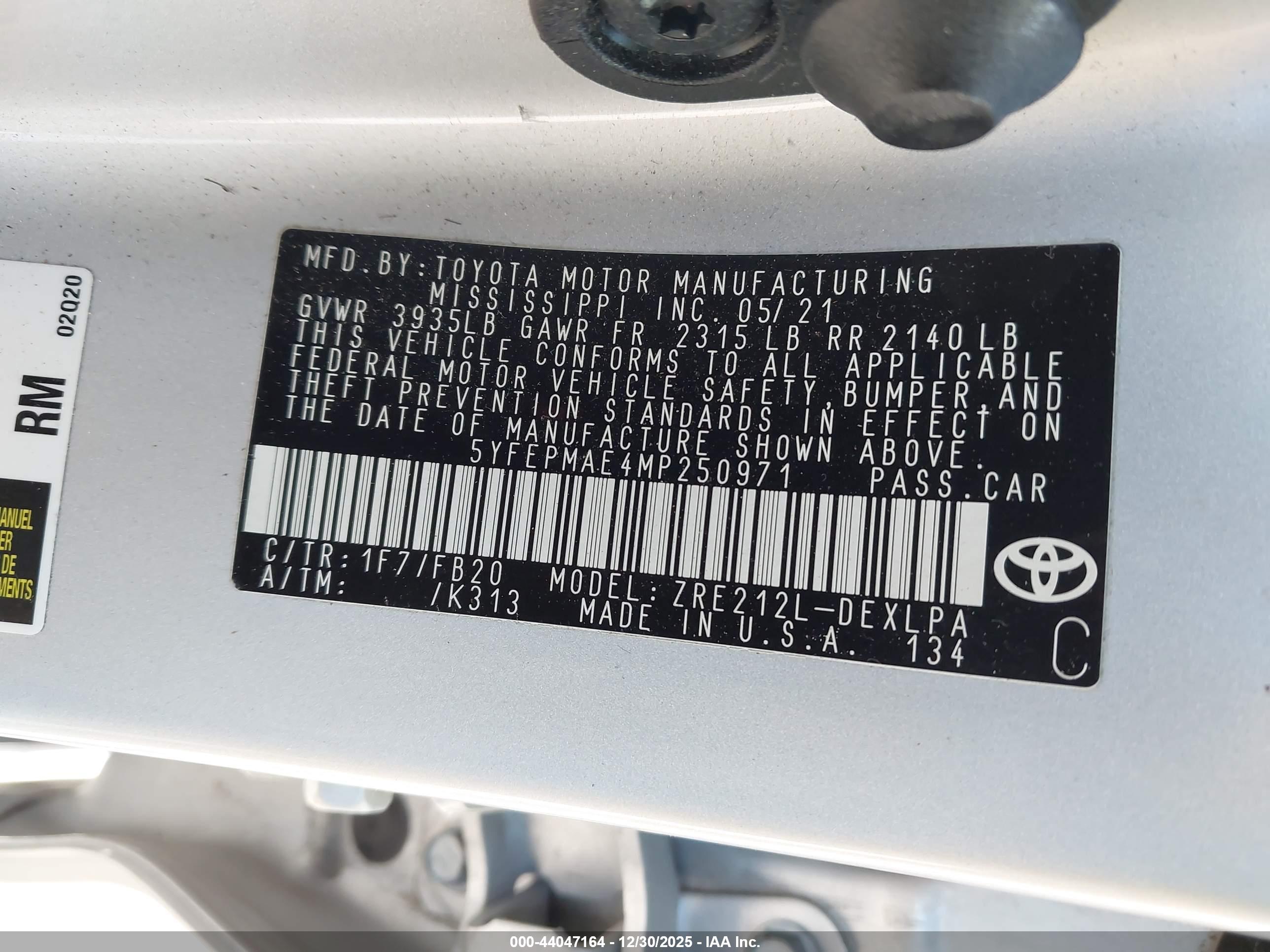 TOYOTA COROLLA image 9