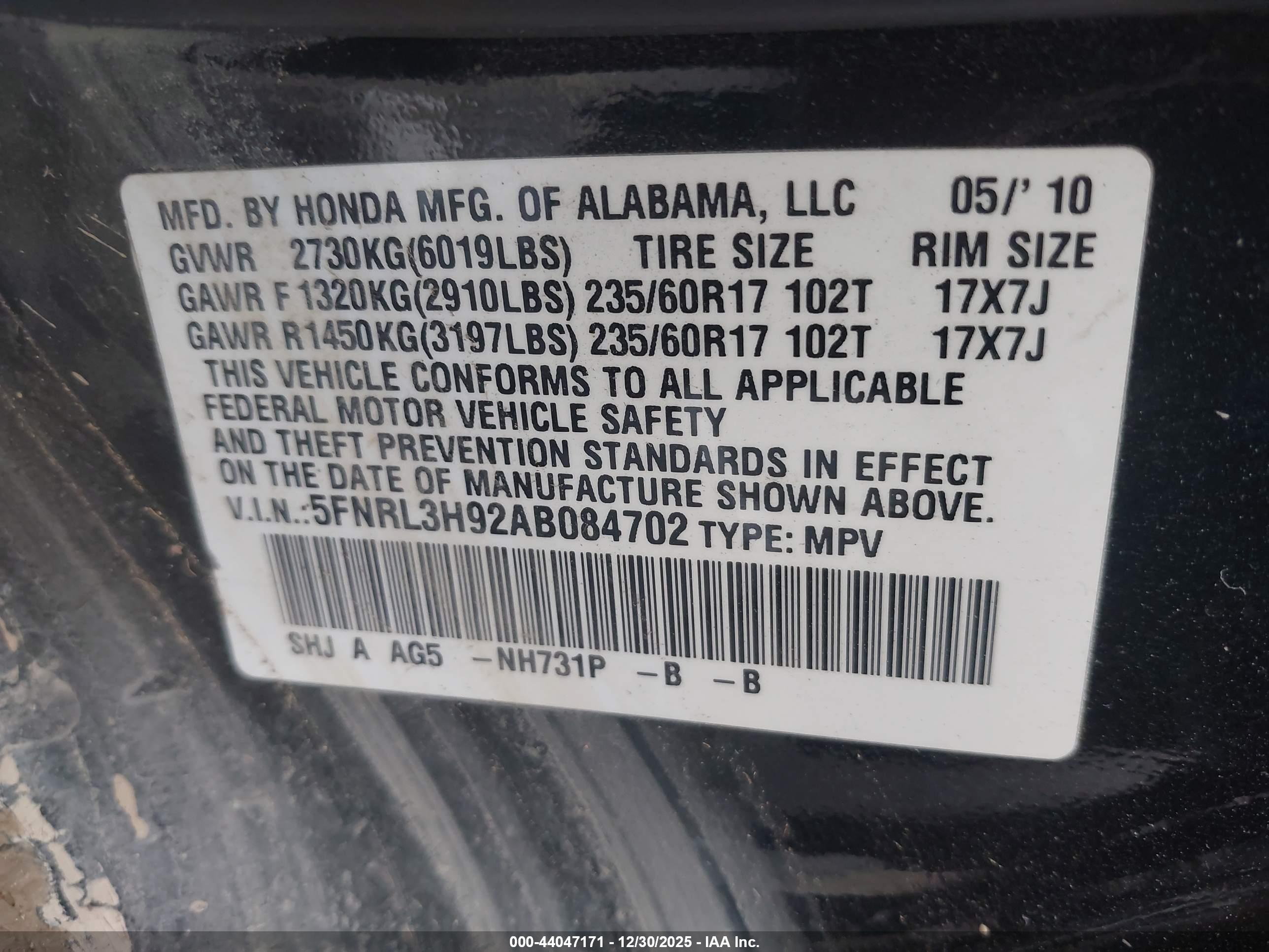 HONDA ODYSSEY image 9