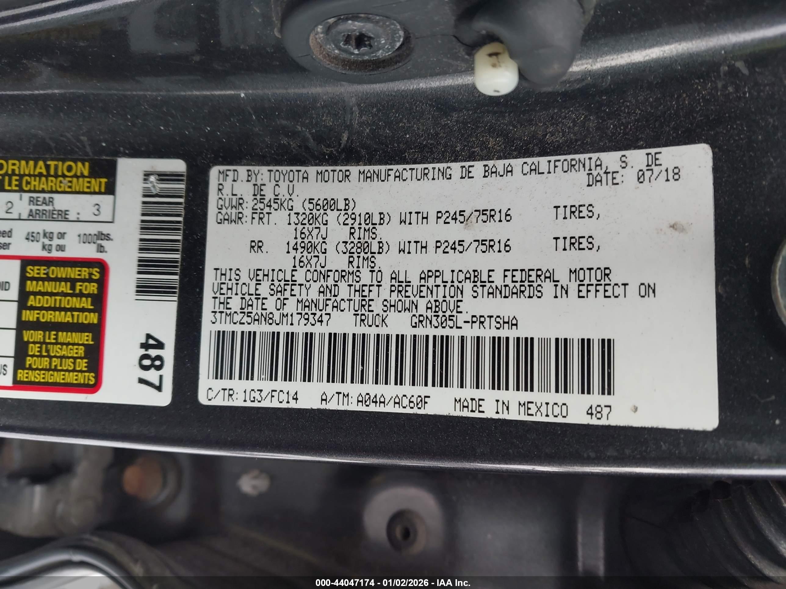 TOYOTA TACOMA image 9