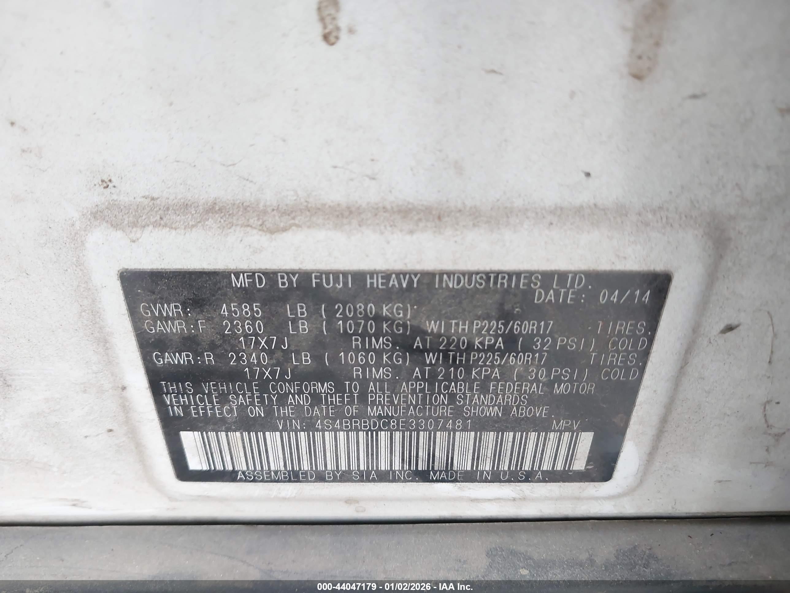 SUBARU OUTBACK image 9