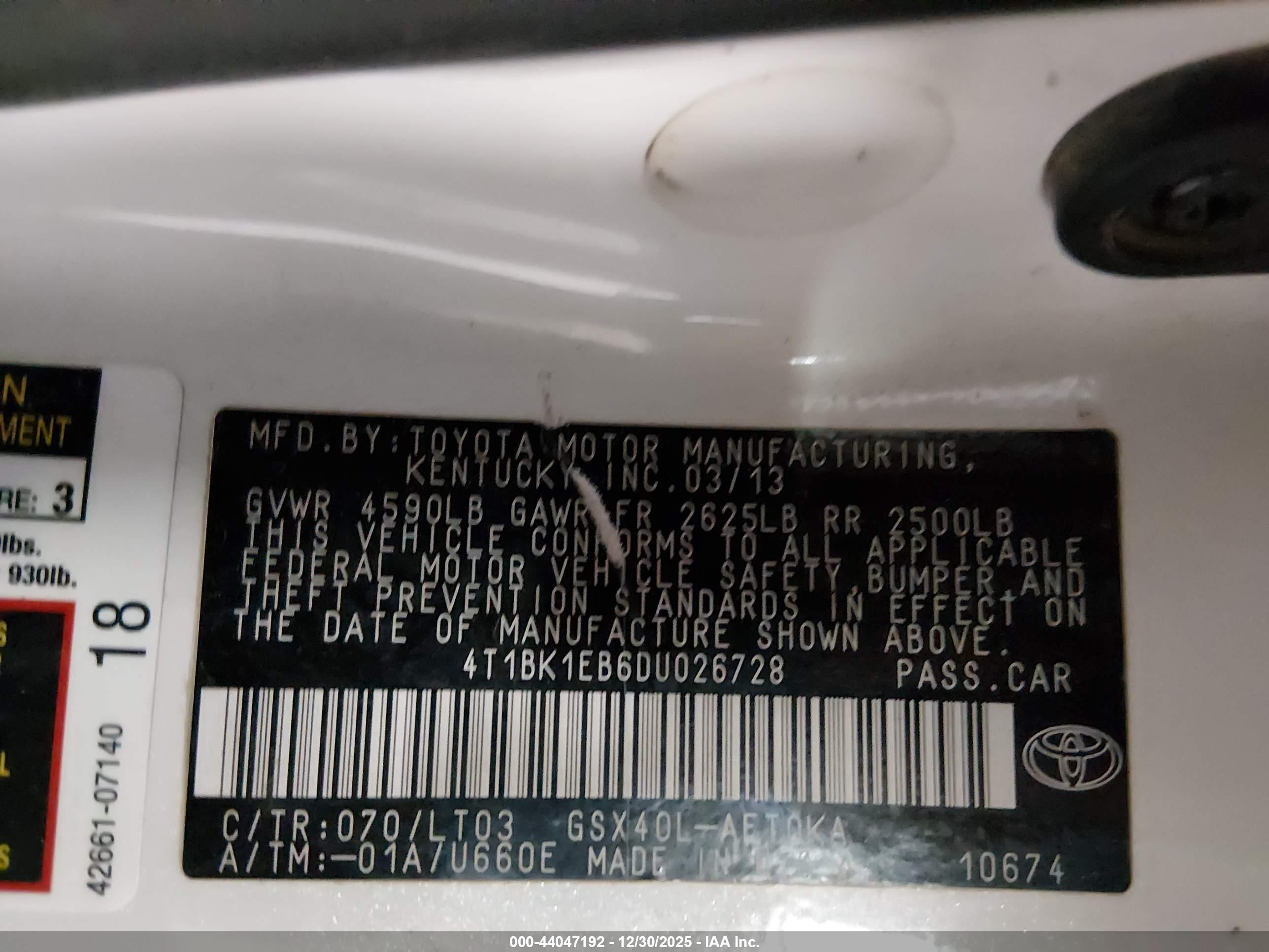 TOYOTA AVALON image 9