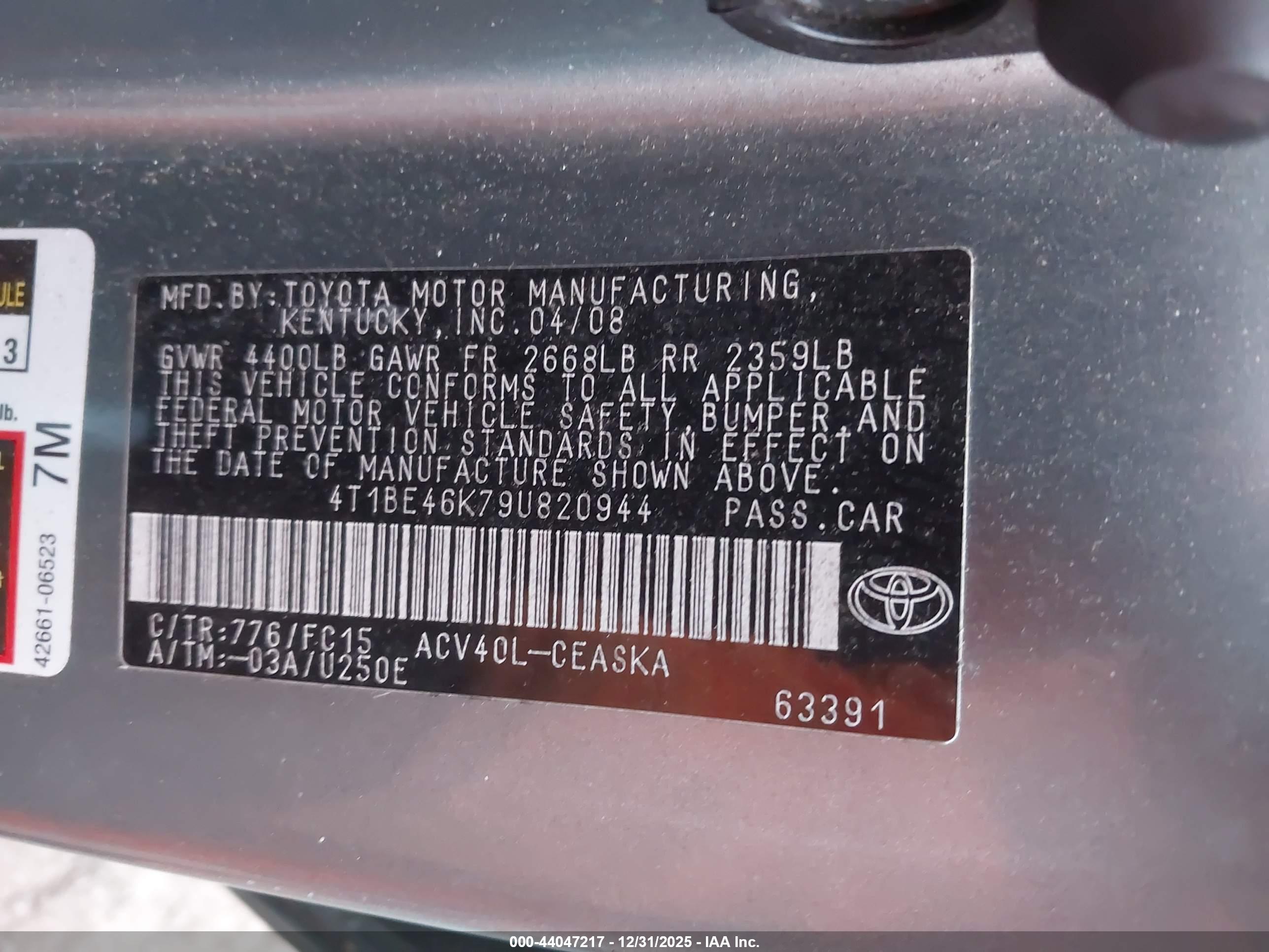 TOYOTA CAMRY image 9