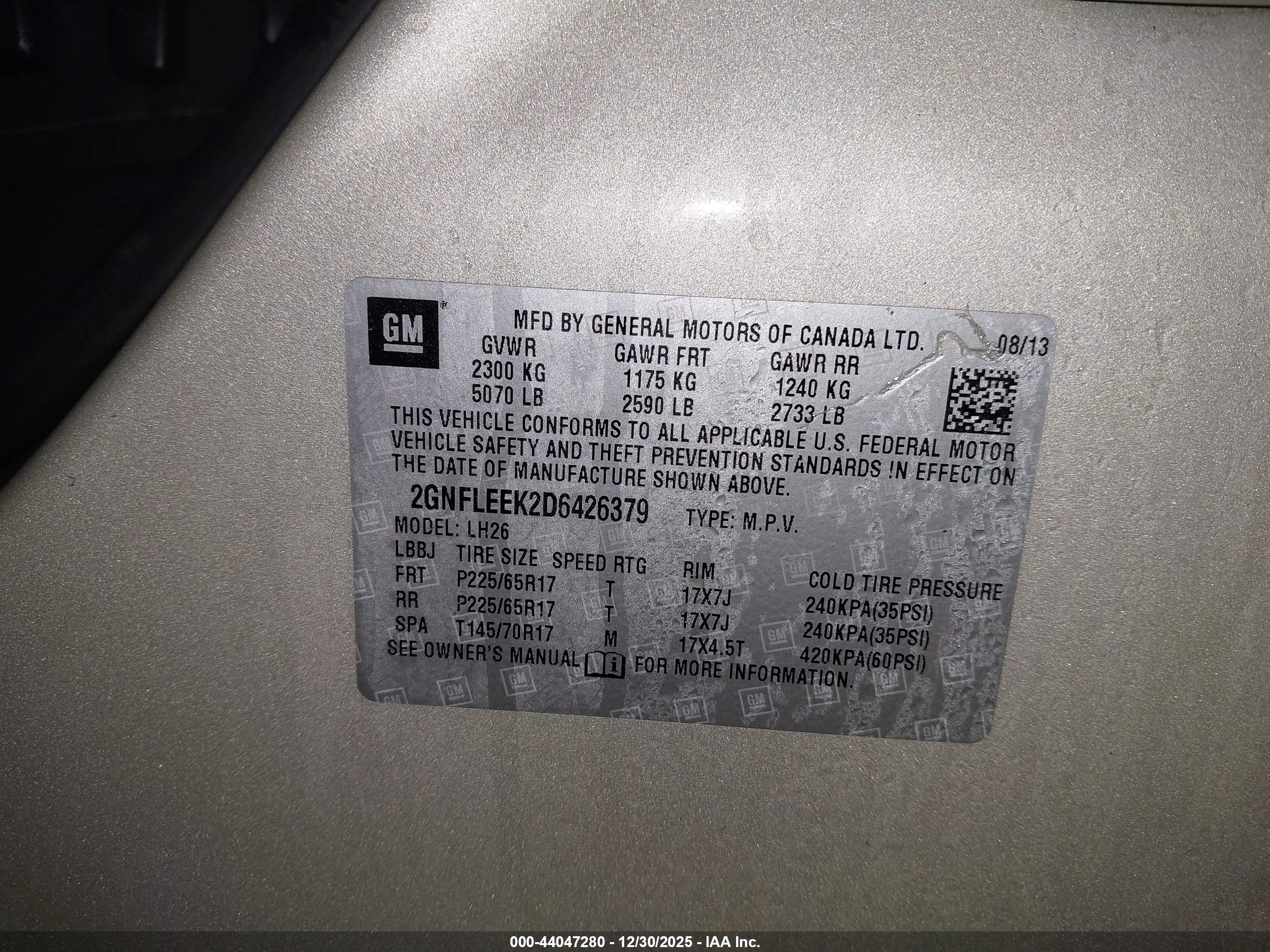 CHEVROLET EQUINOX image 9