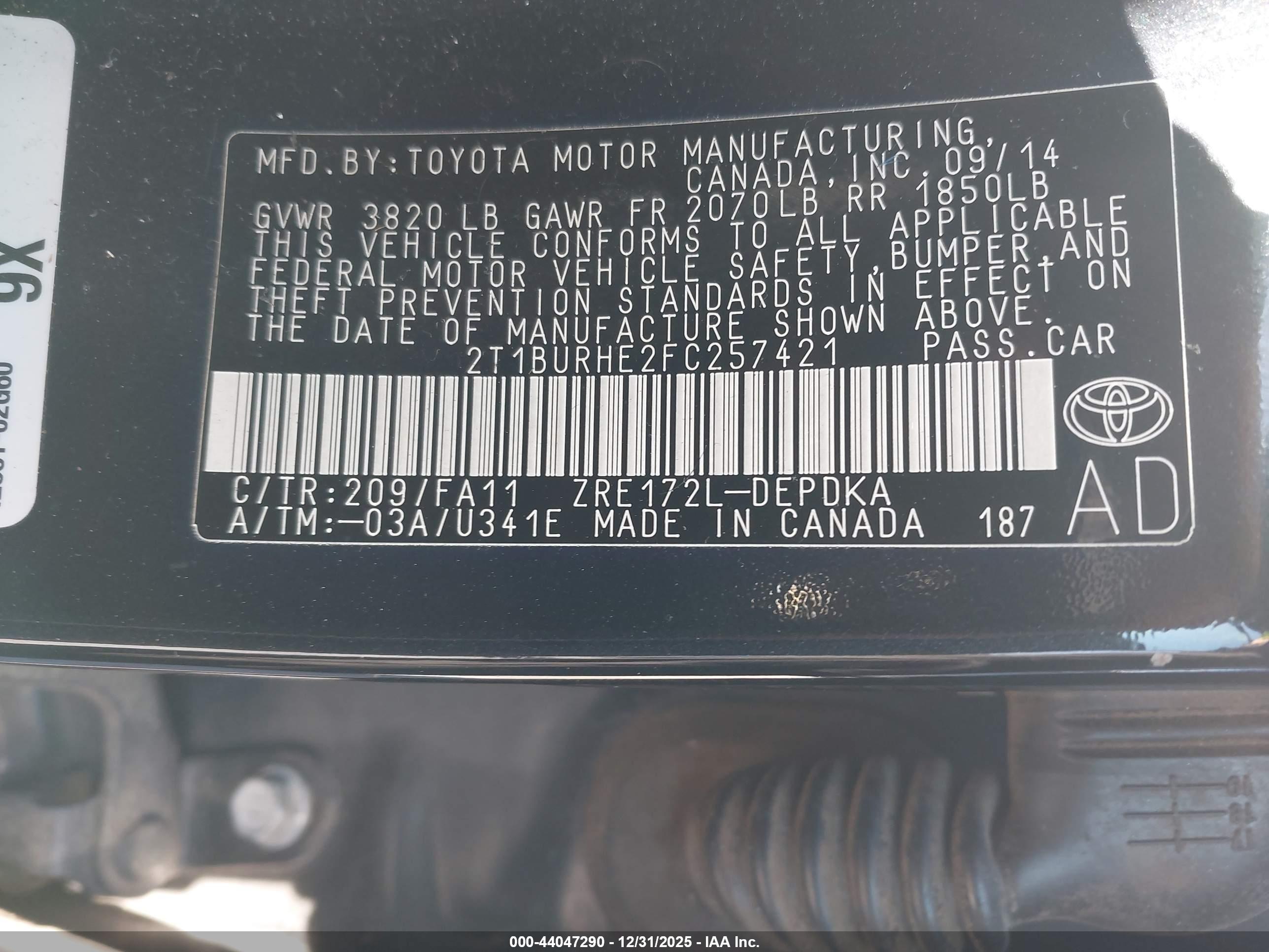 TOYOTA COROLLA image 9