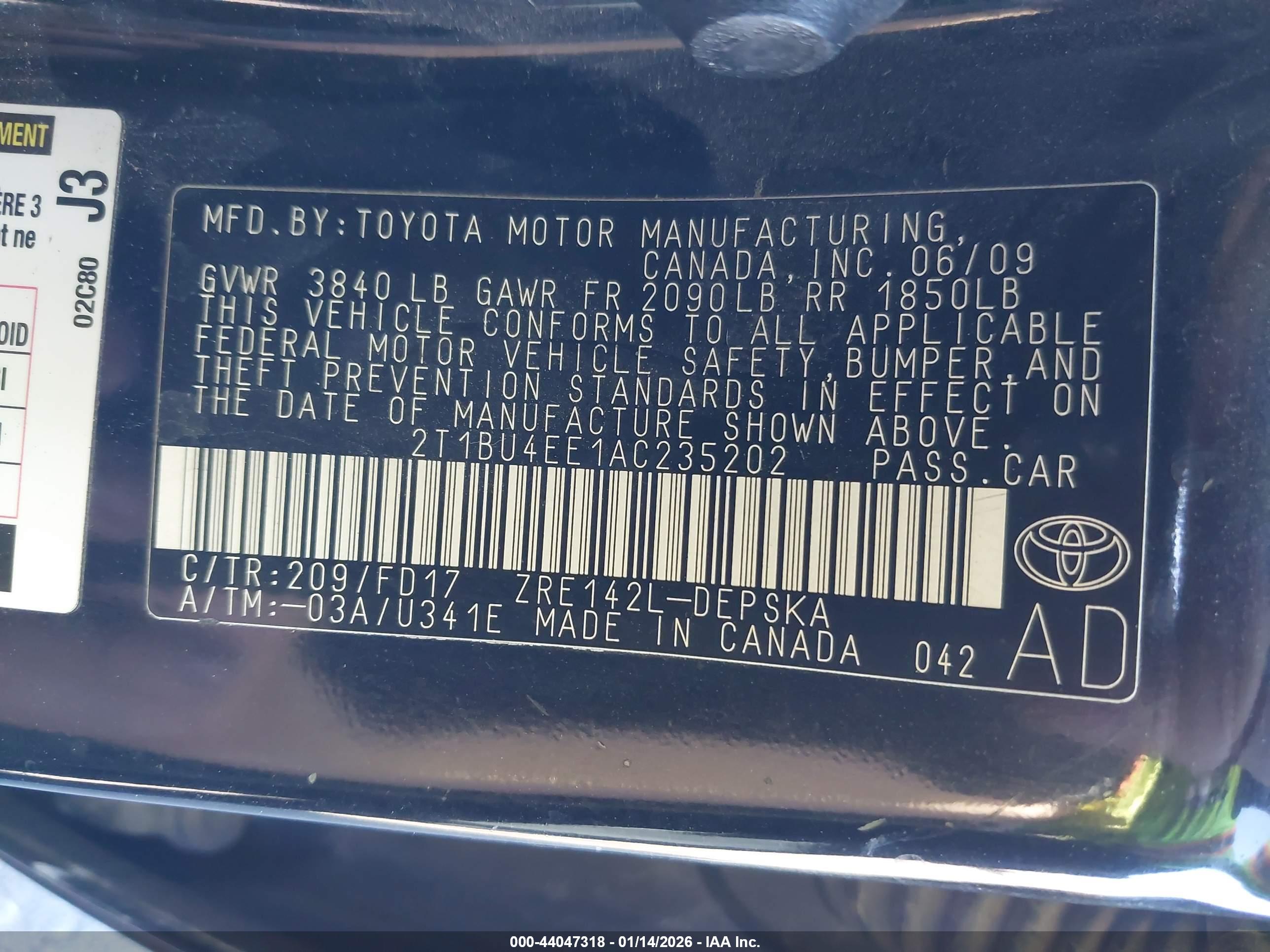 TOYOTA COROLLA image 9