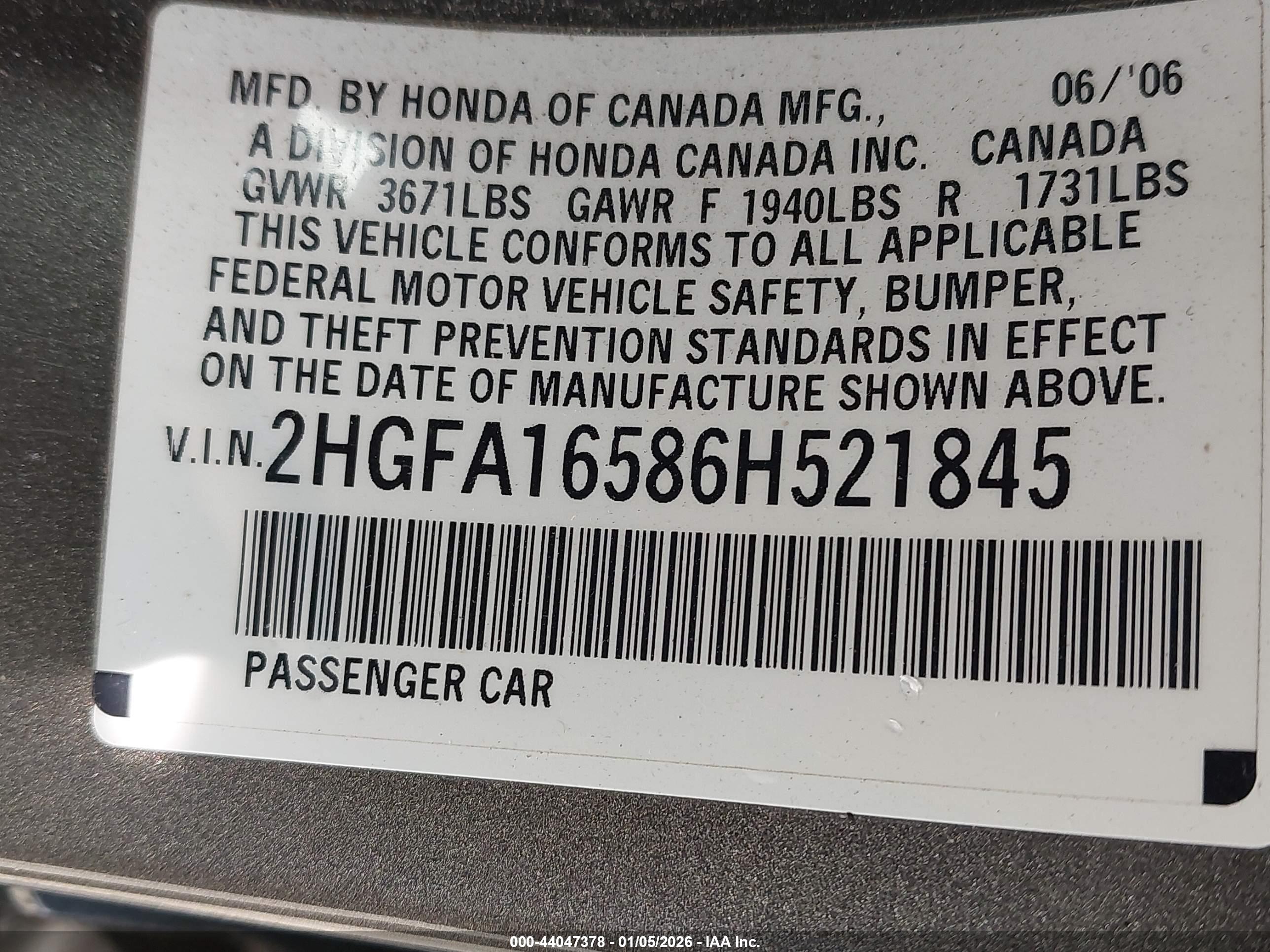 HONDA CIVIC image 9
