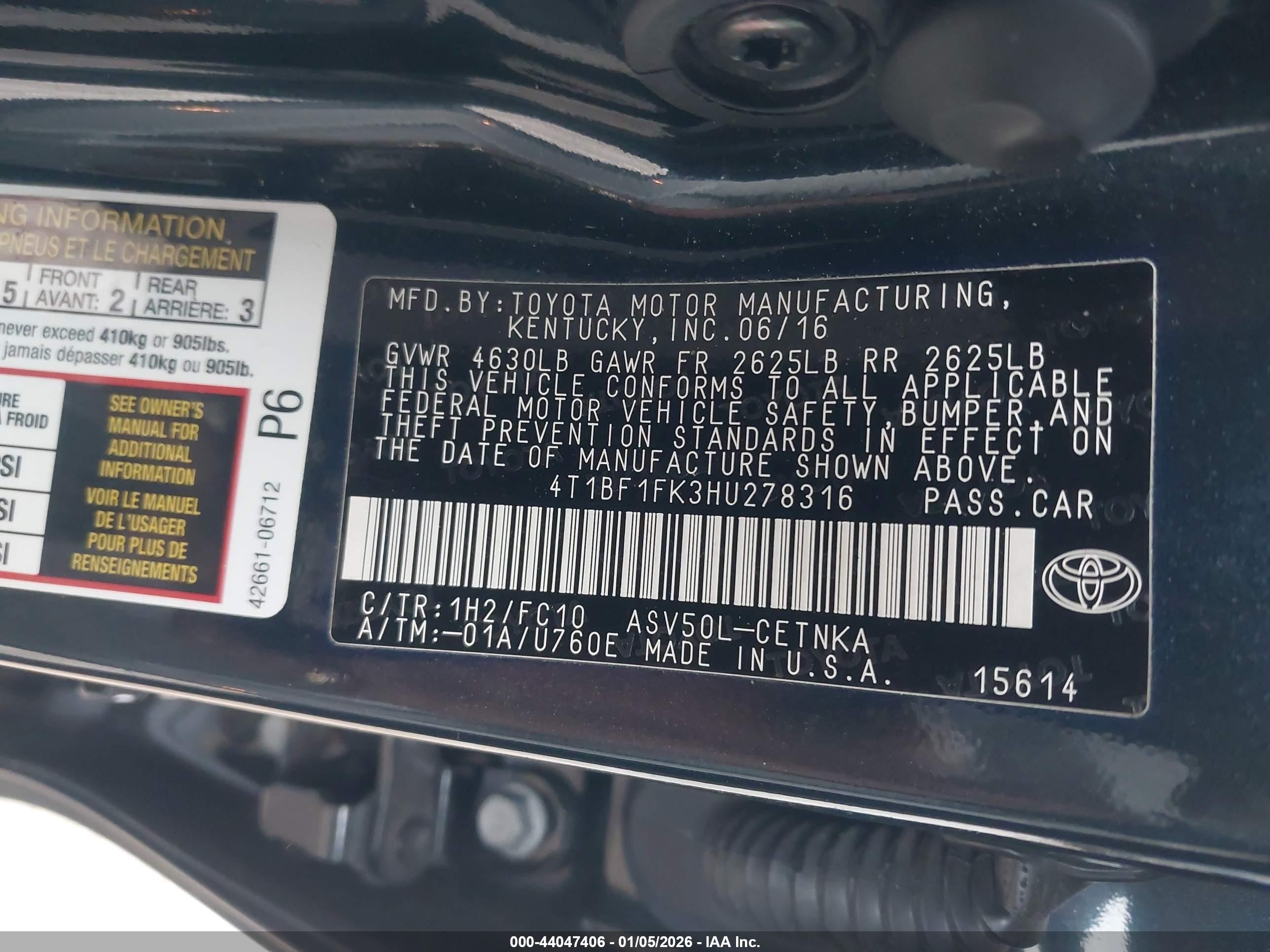 TOYOTA CAMRY image 9