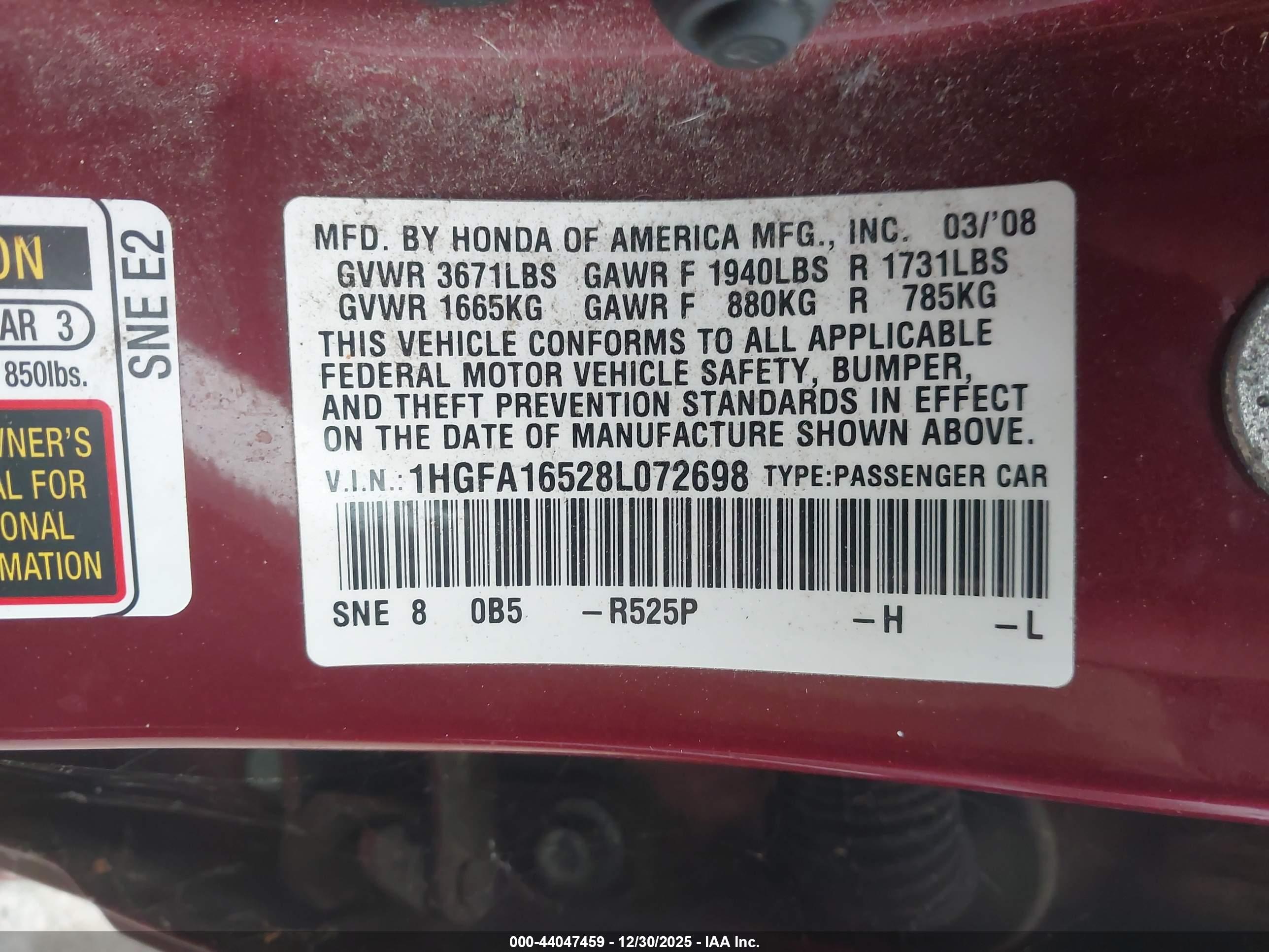 HONDA CIVIC image 9