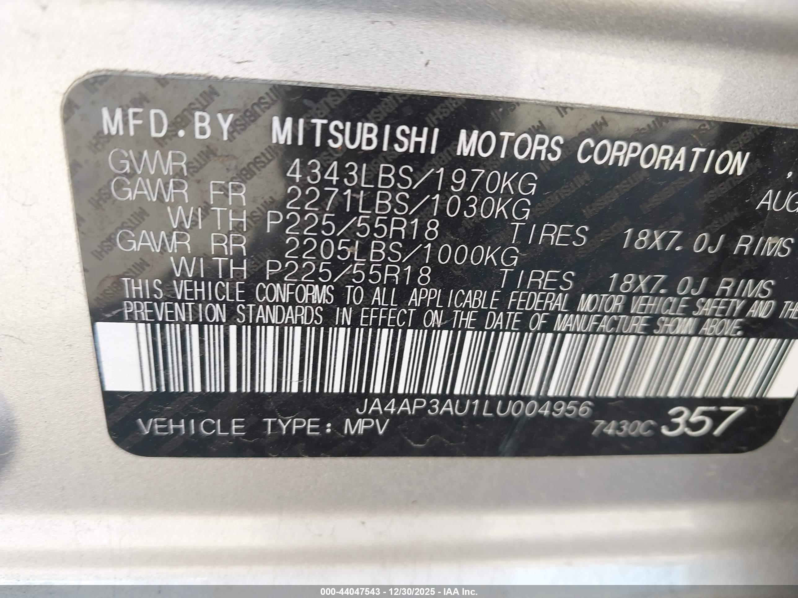 MITSUBISHI OUTLANDER image 9