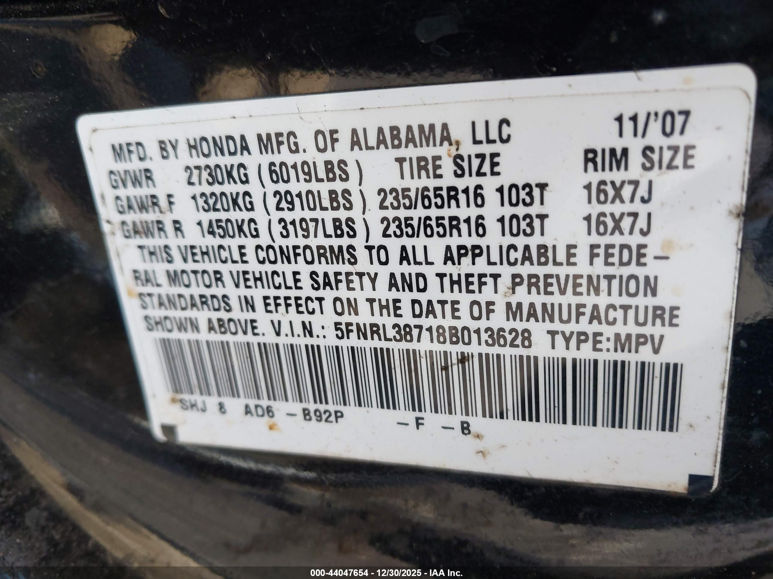 HONDA ODYSSEY image 9