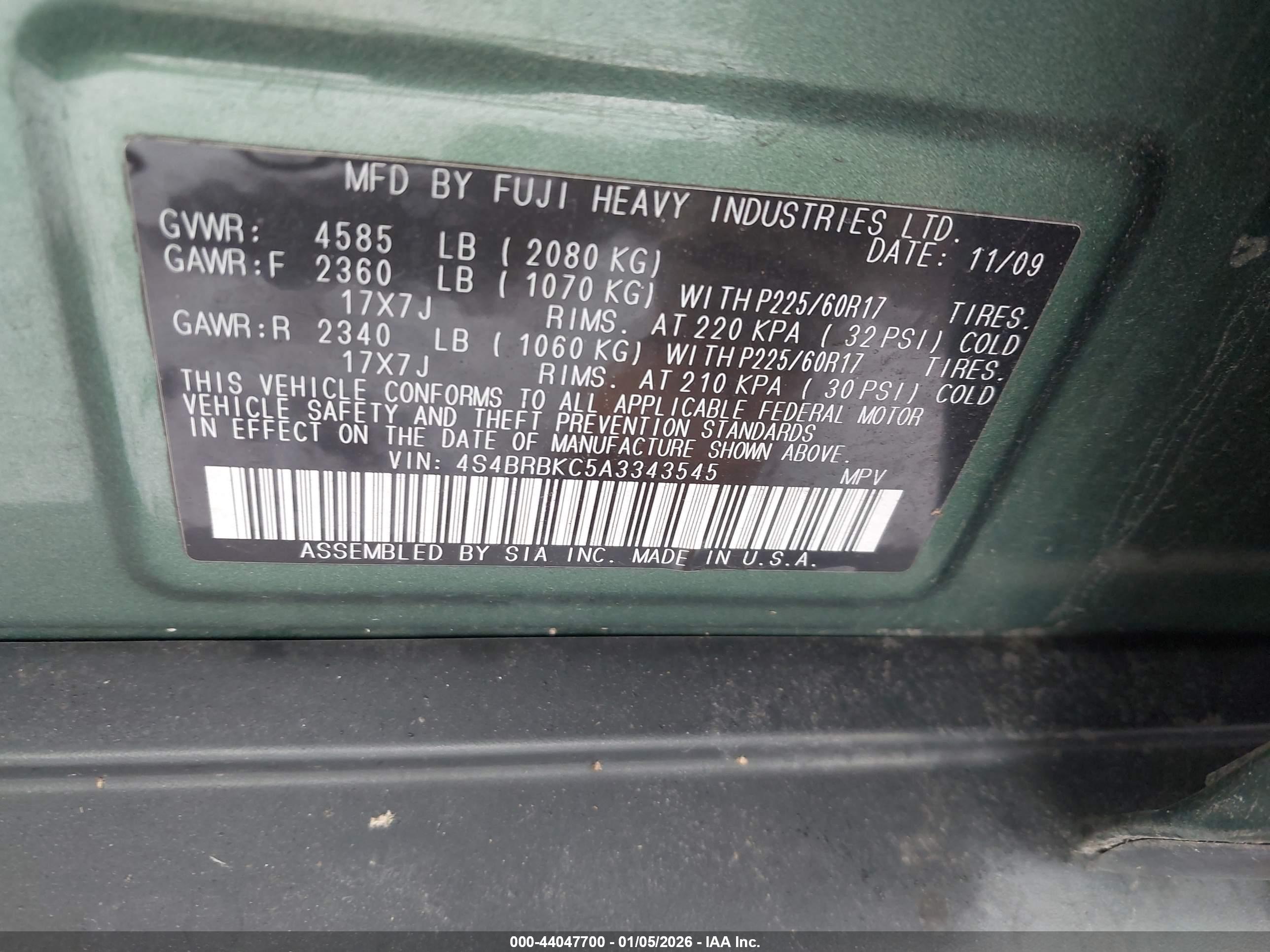 SUBARU OUTBACK image 9