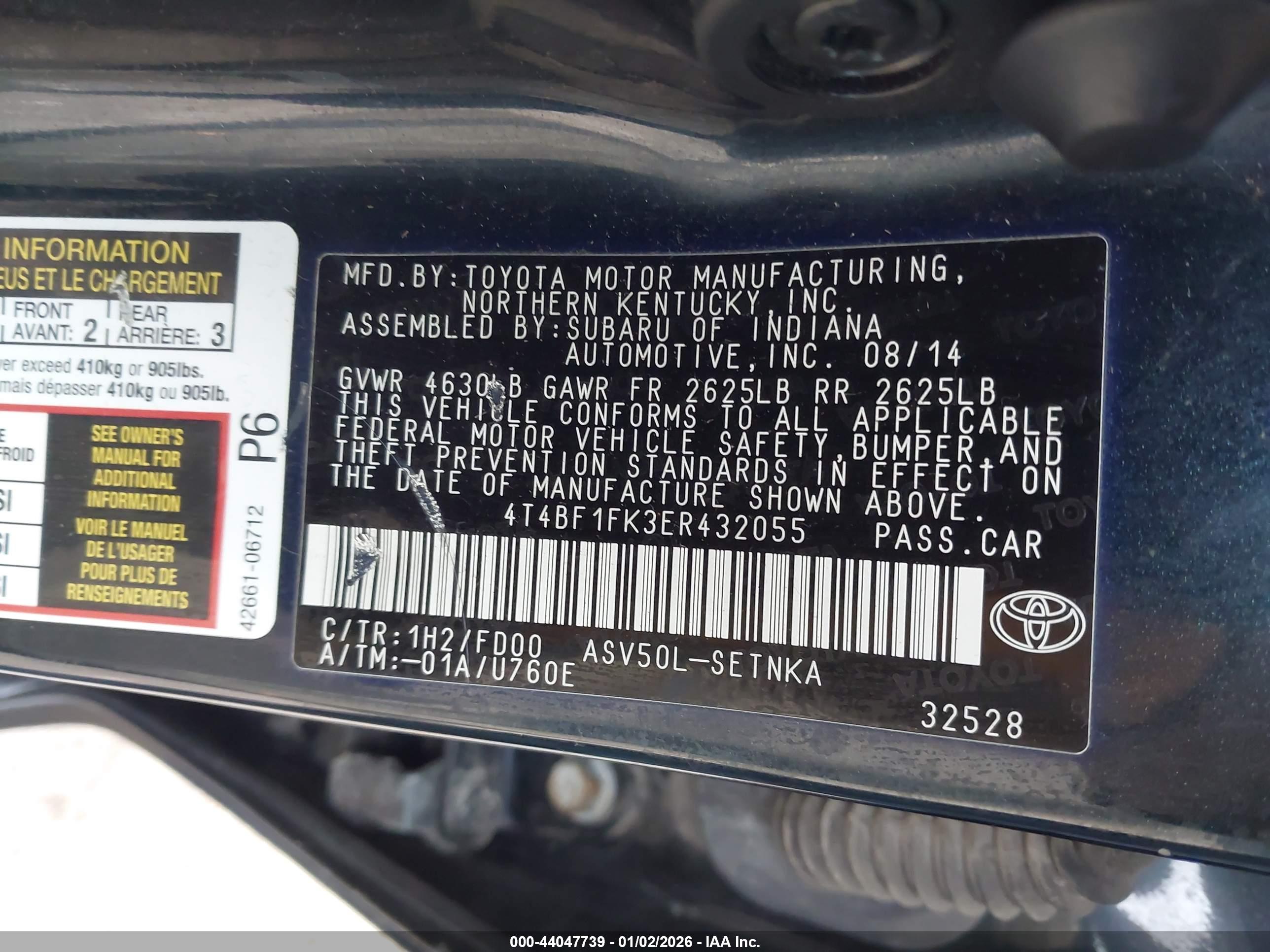 TOYOTA CAMRY image 9