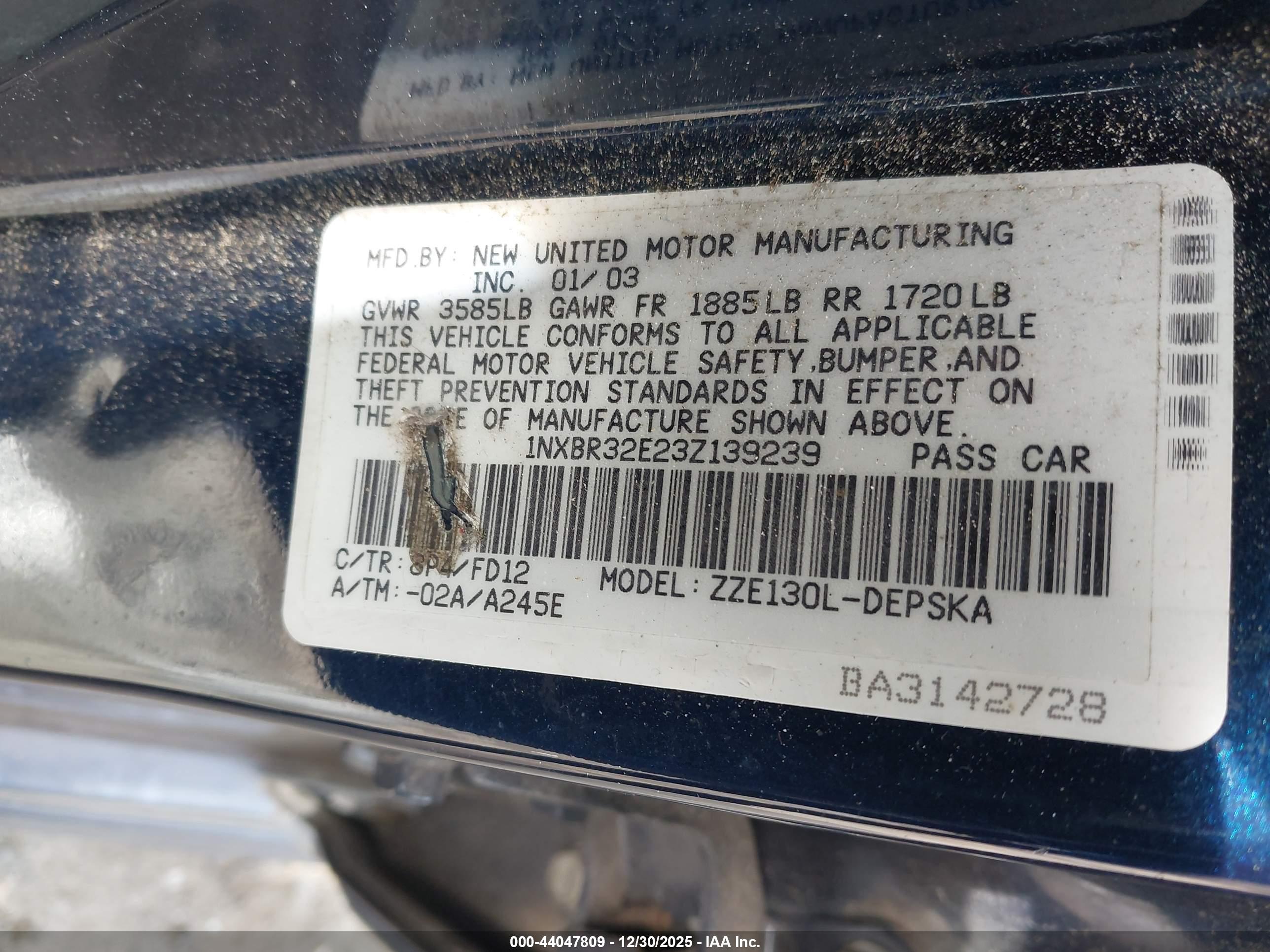 TOYOTA COROLLA image 9