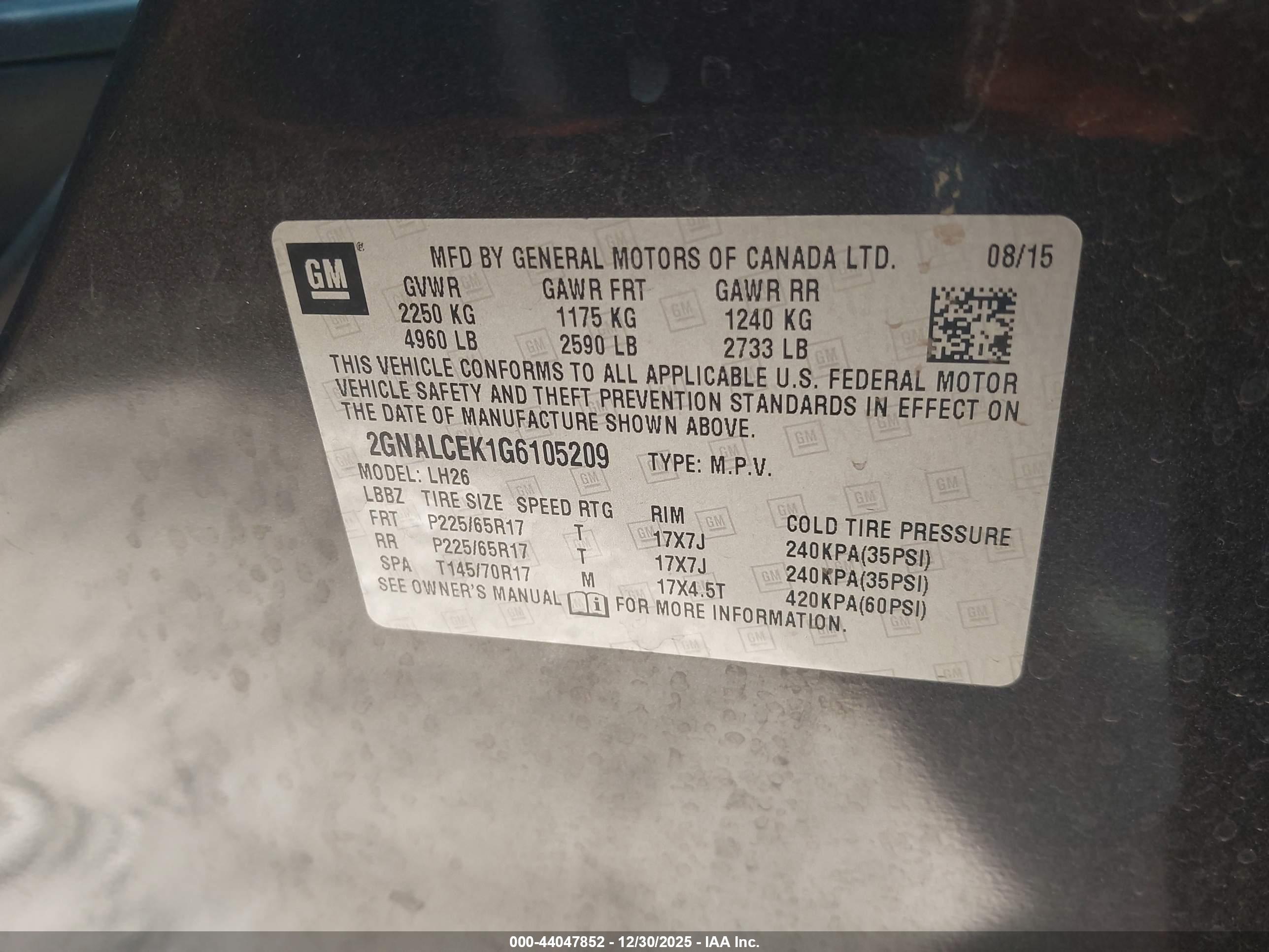 CHEVROLET EQUINOX image 9