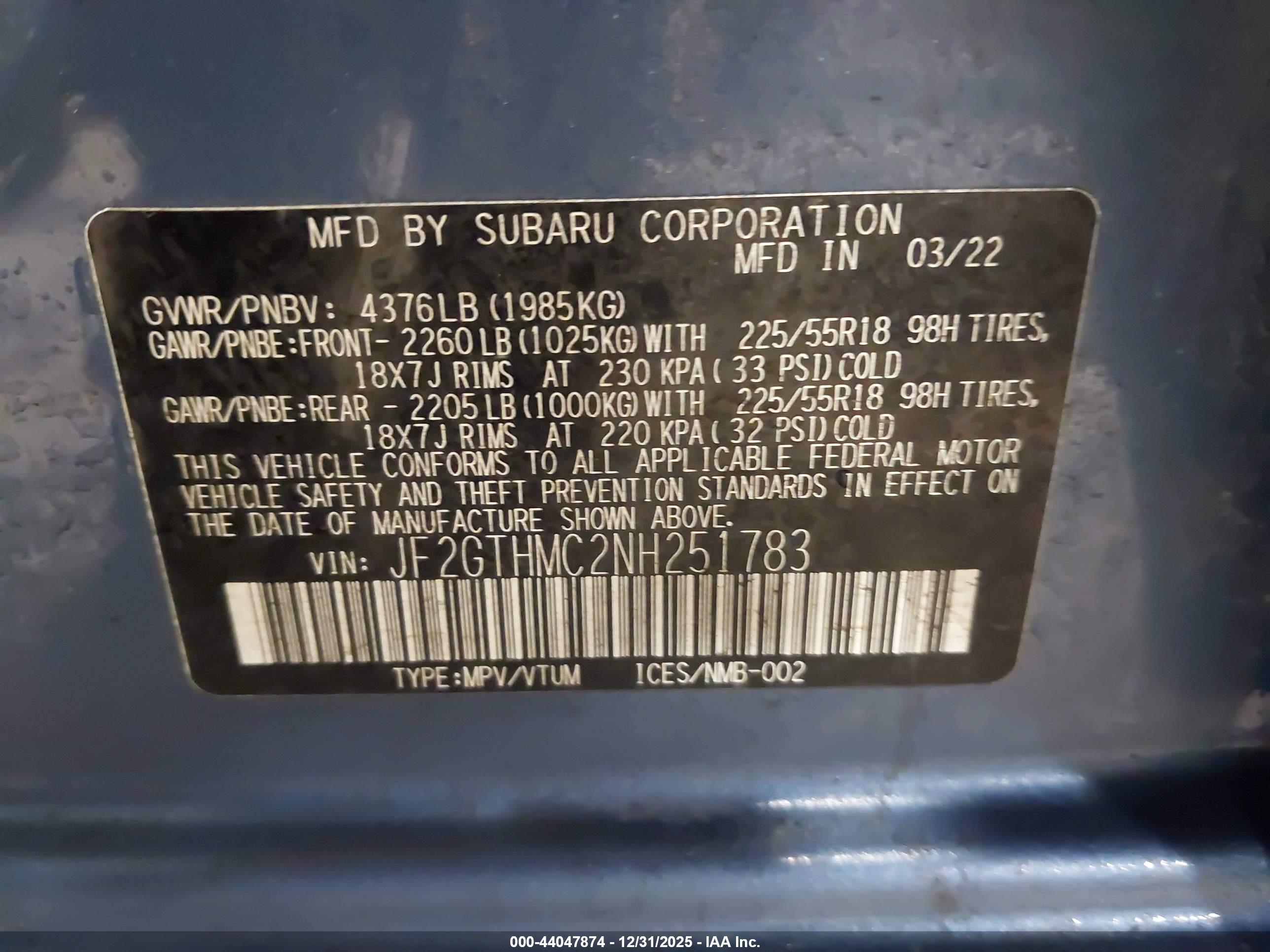 SUBARU CROSSTREK image 9