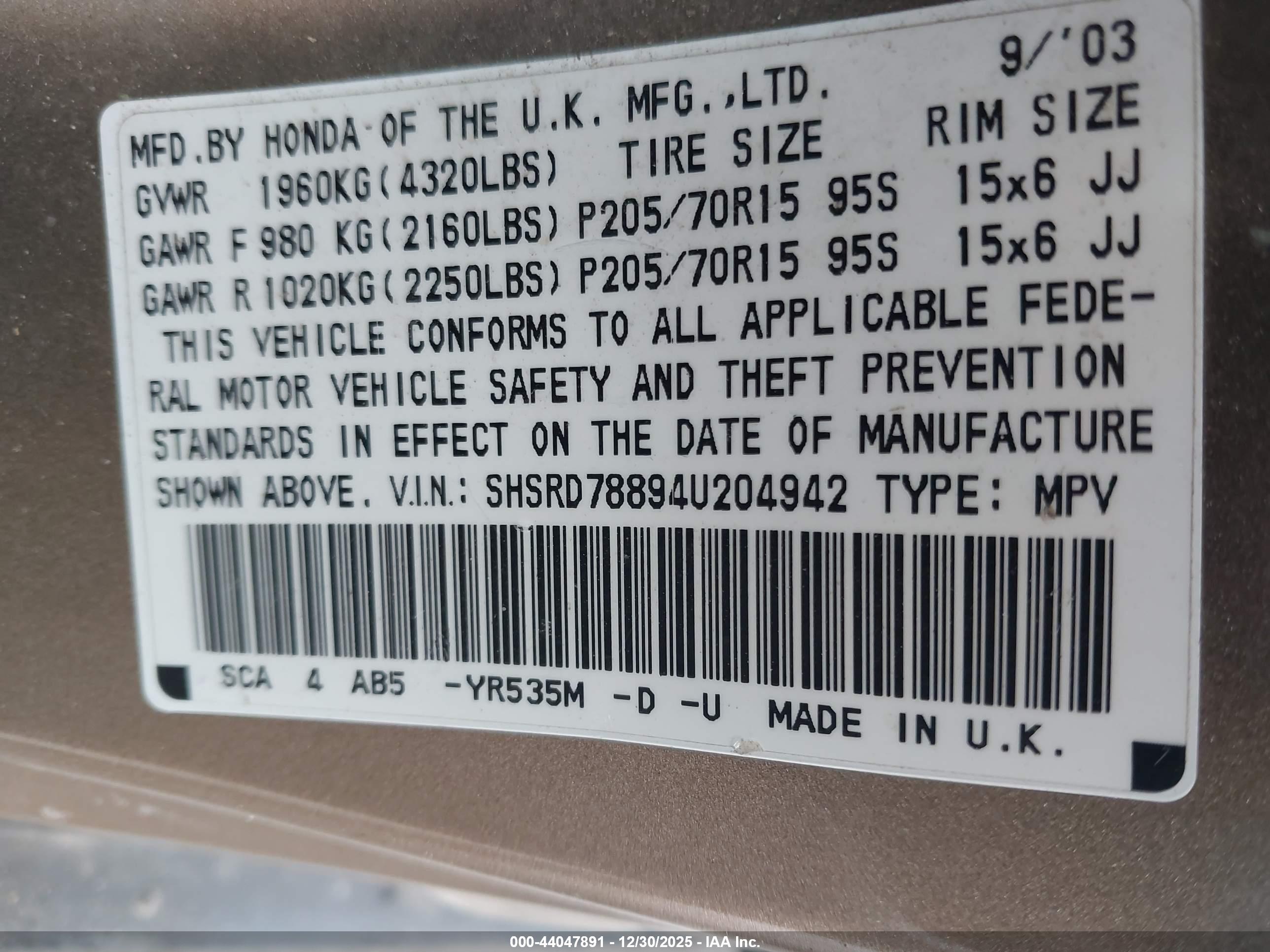 HONDA CR-V image 9