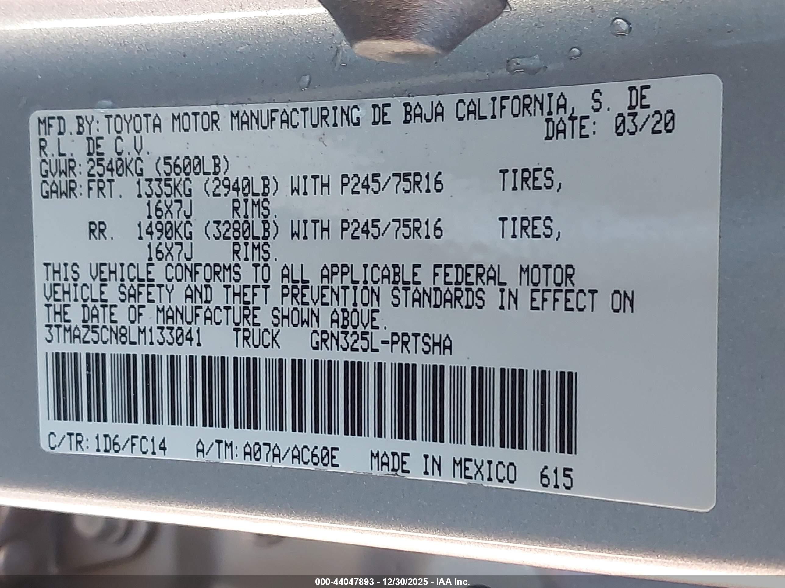TOYOTA TACOMA image 9