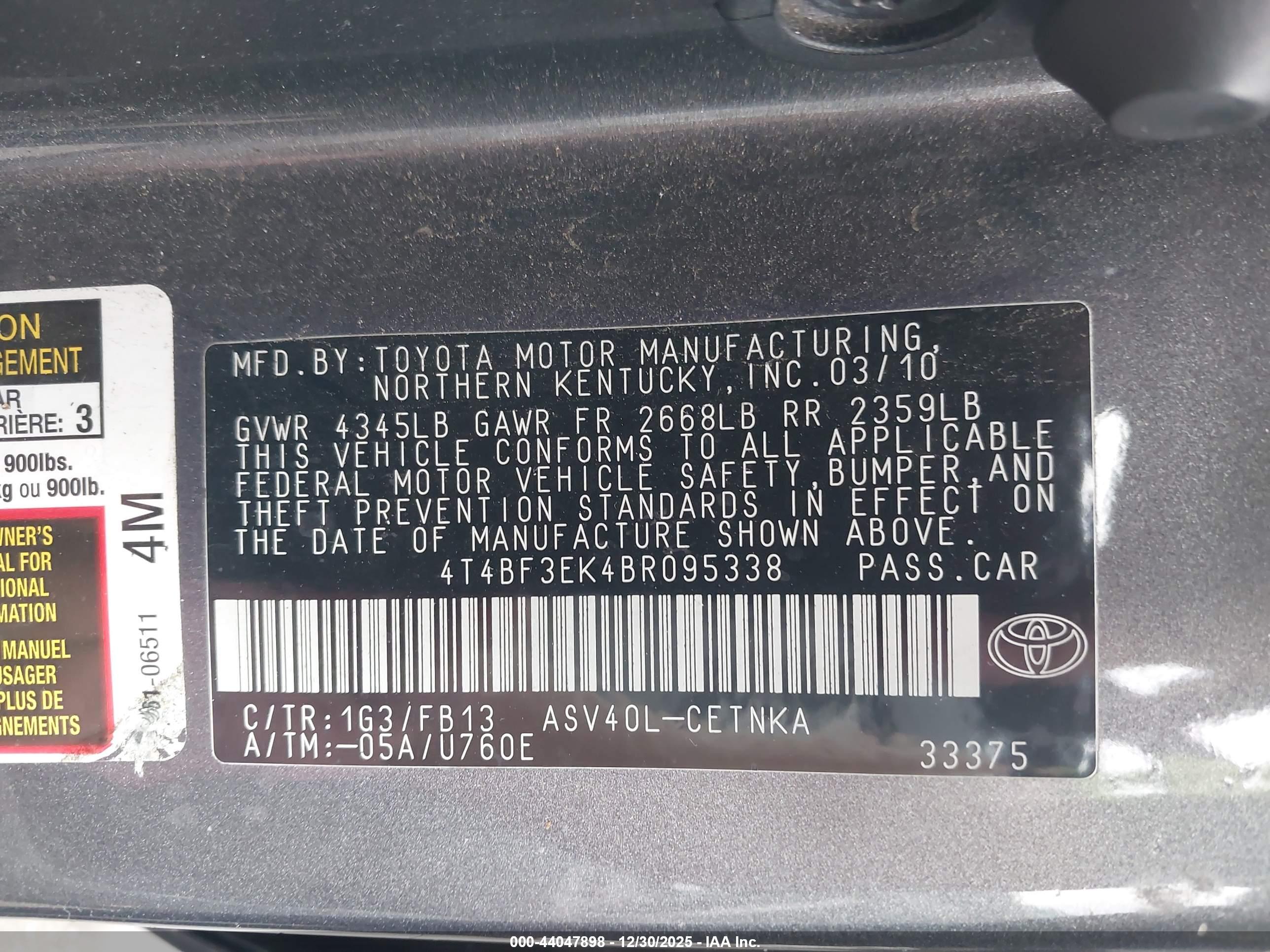 TOYOTA CAMRY image 9