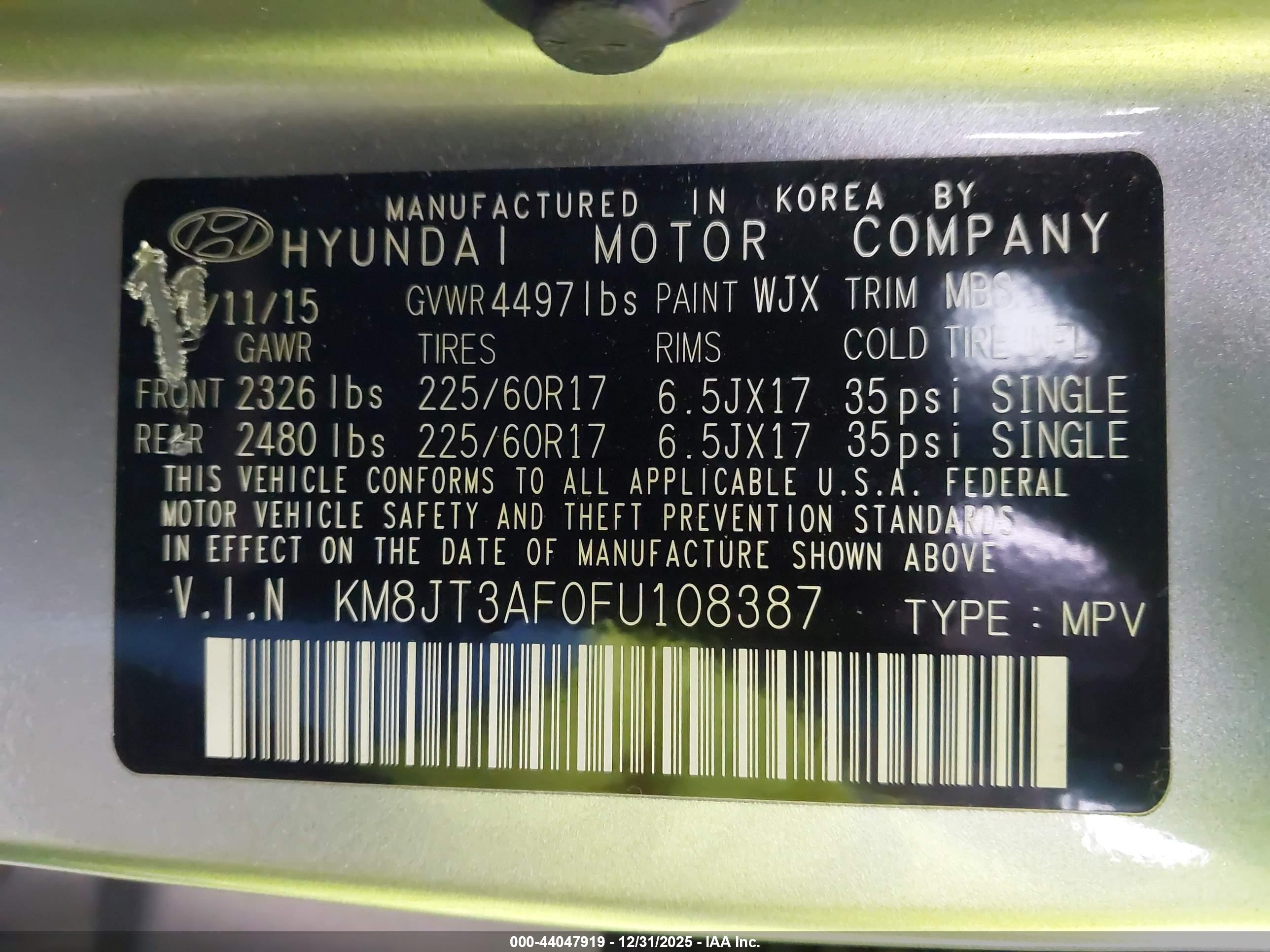 HYUNDAI TUCSON image 9