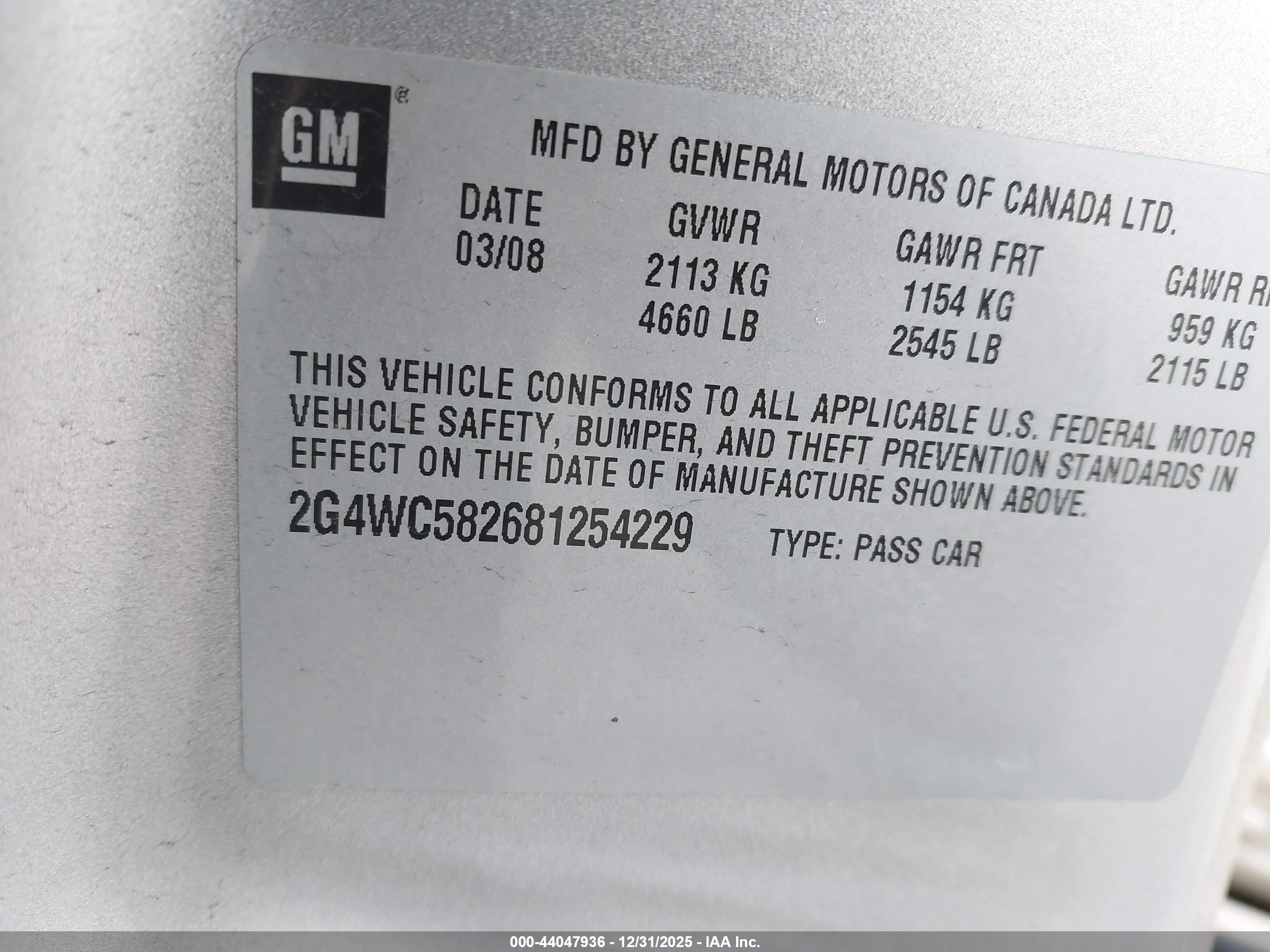 BUICK LACROSSE image 9