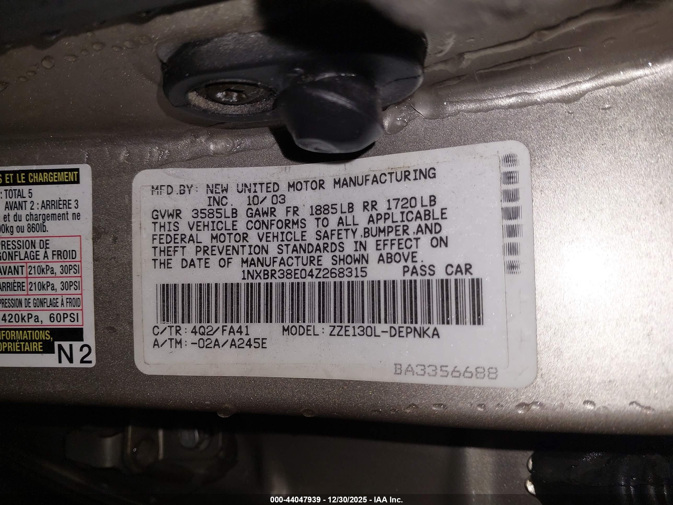 TOYOTA COROLLA image 9
