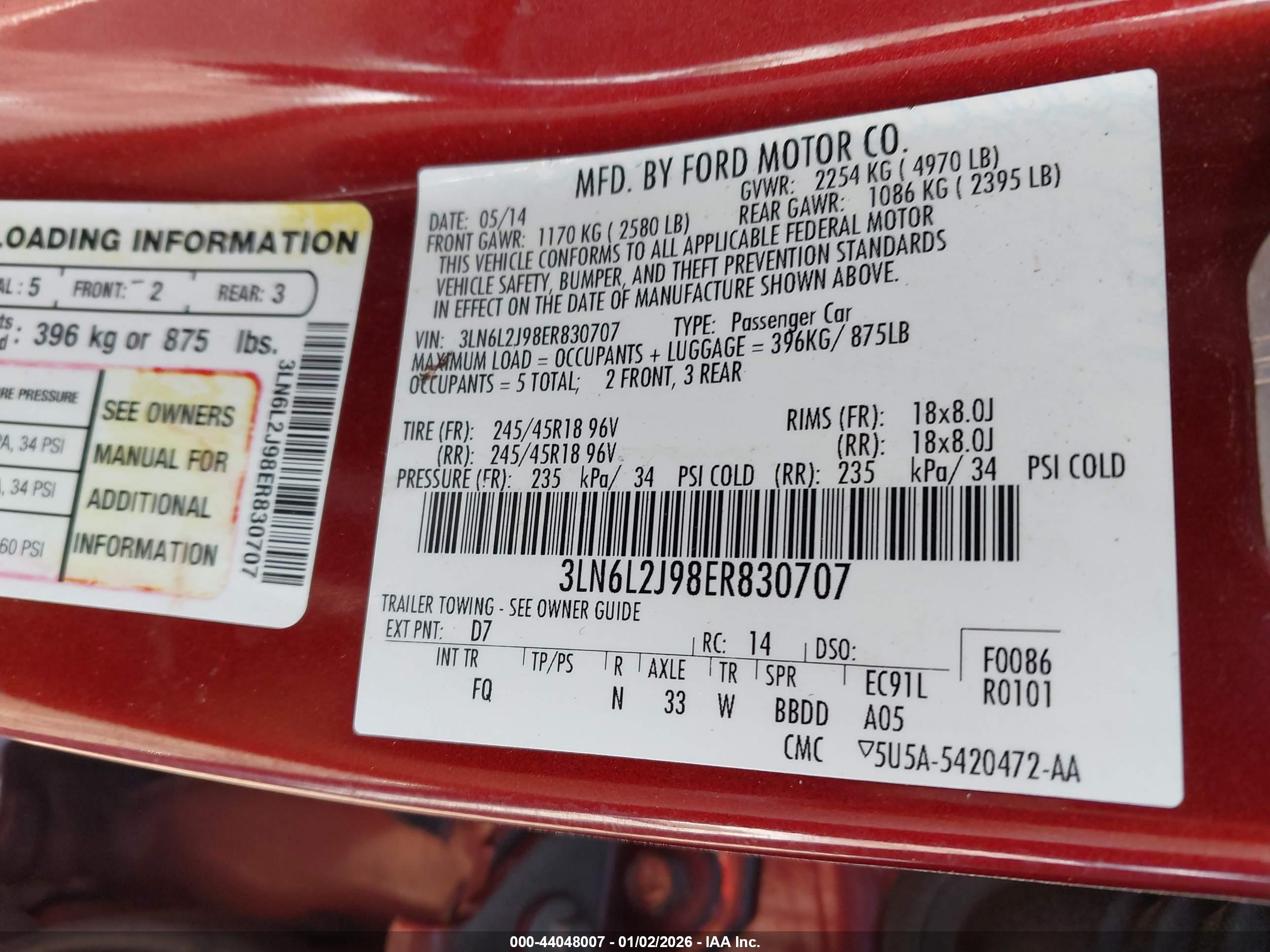 LINCOLN MKZ image 9