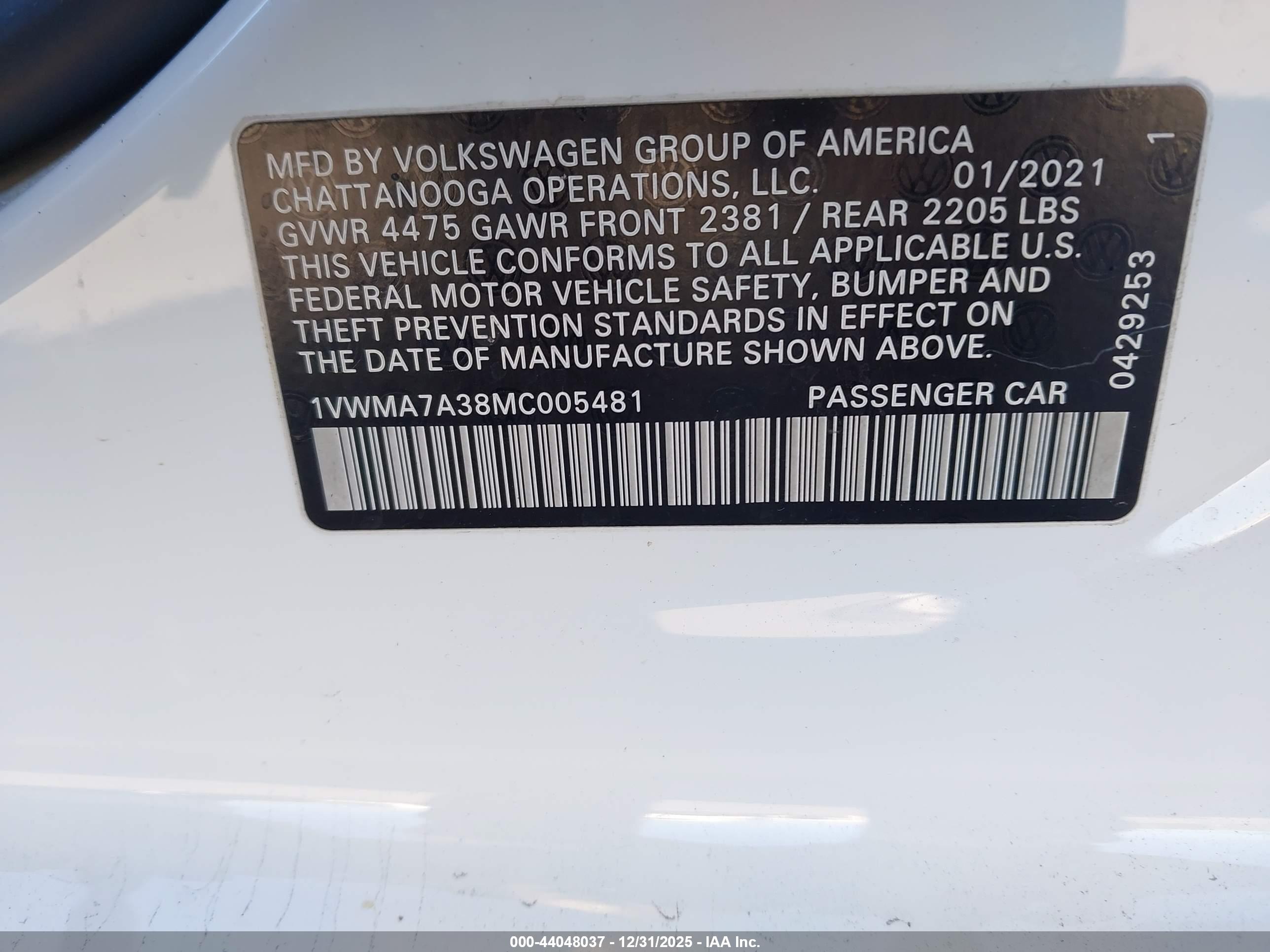VOLKSWAGEN PASSAT image 9