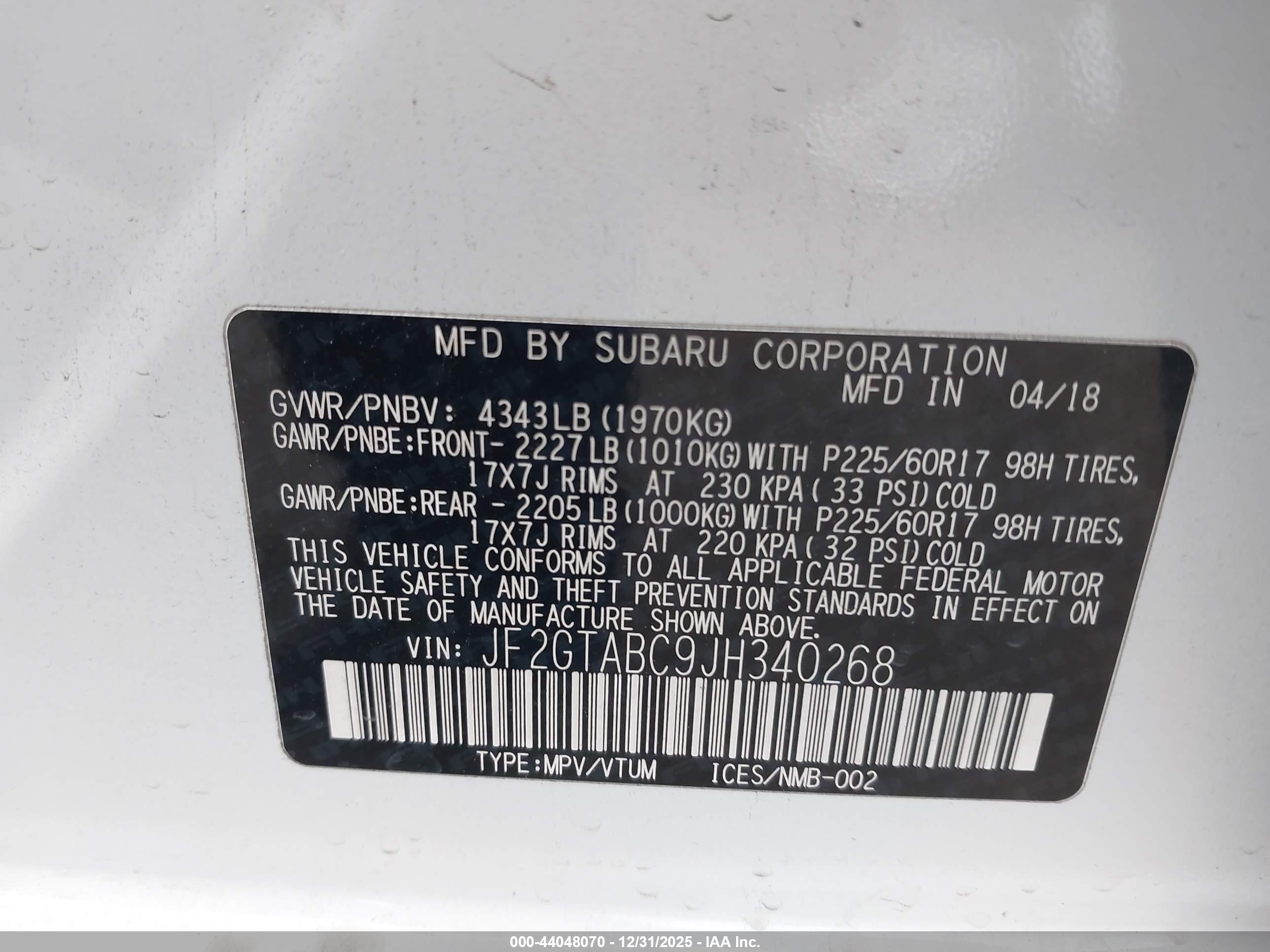 SUBARU CROSSTREK image 9
