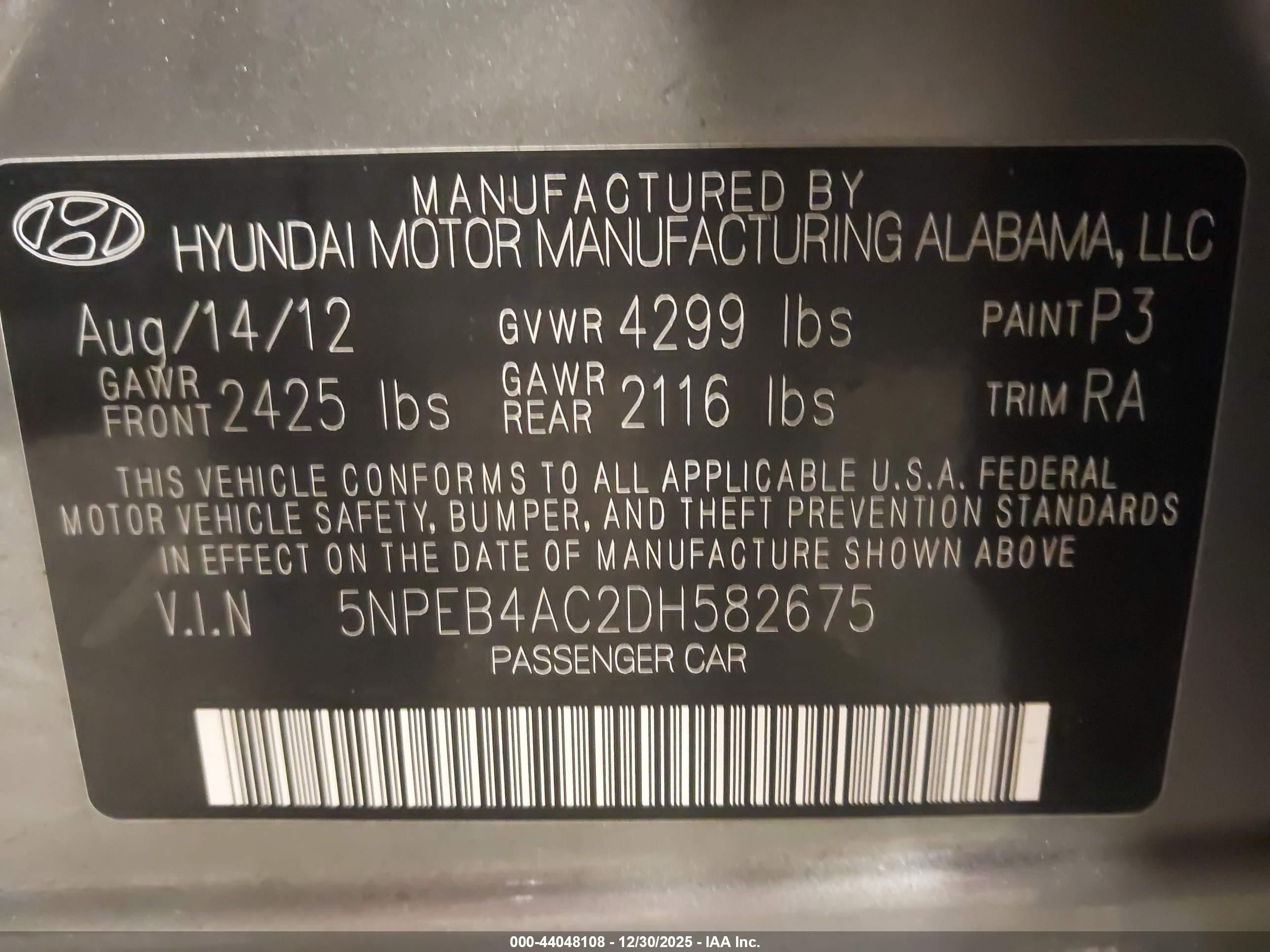 HYUNDAI SONATA image 9