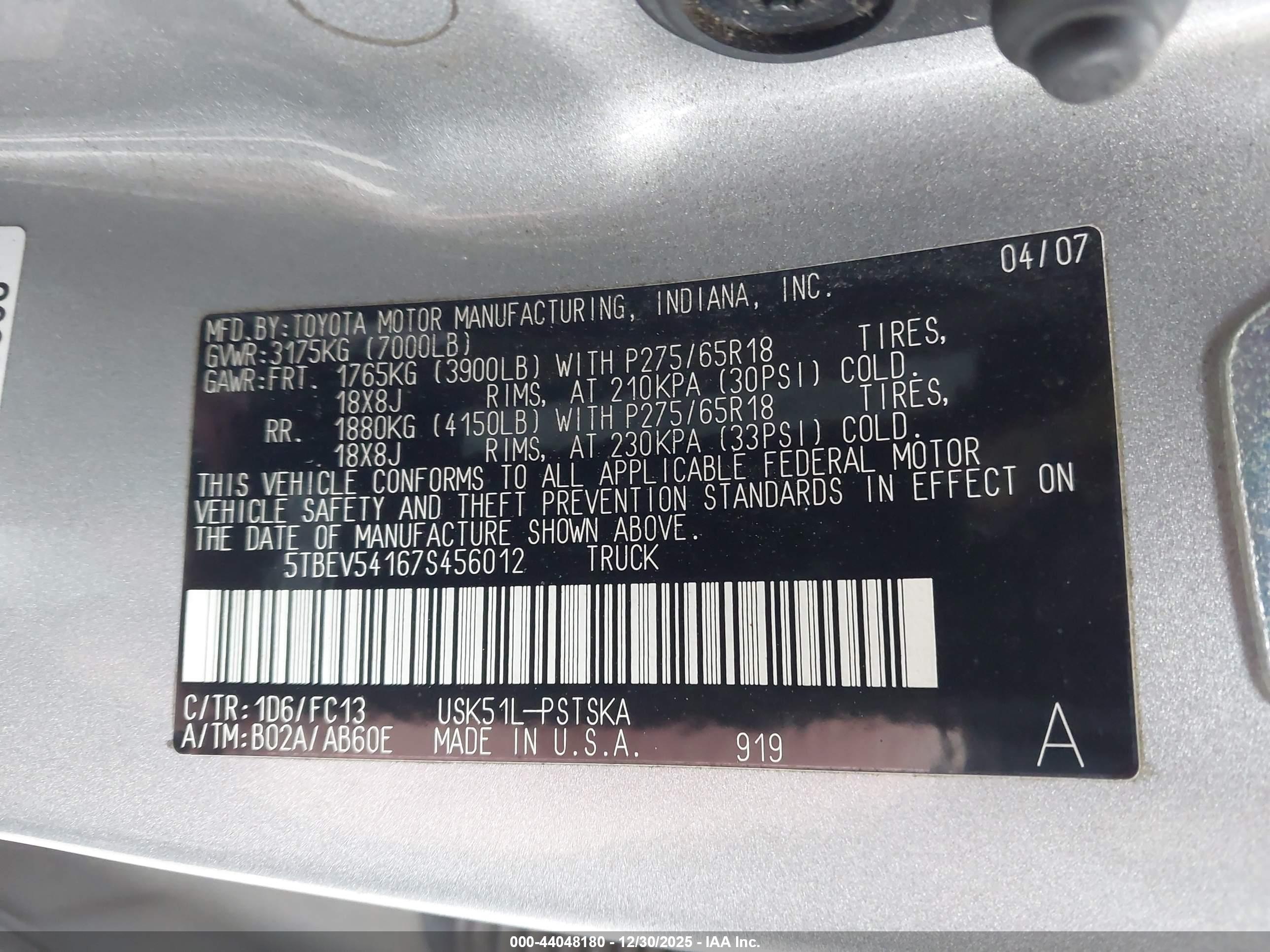 TOYOTA TUNDRA image 9