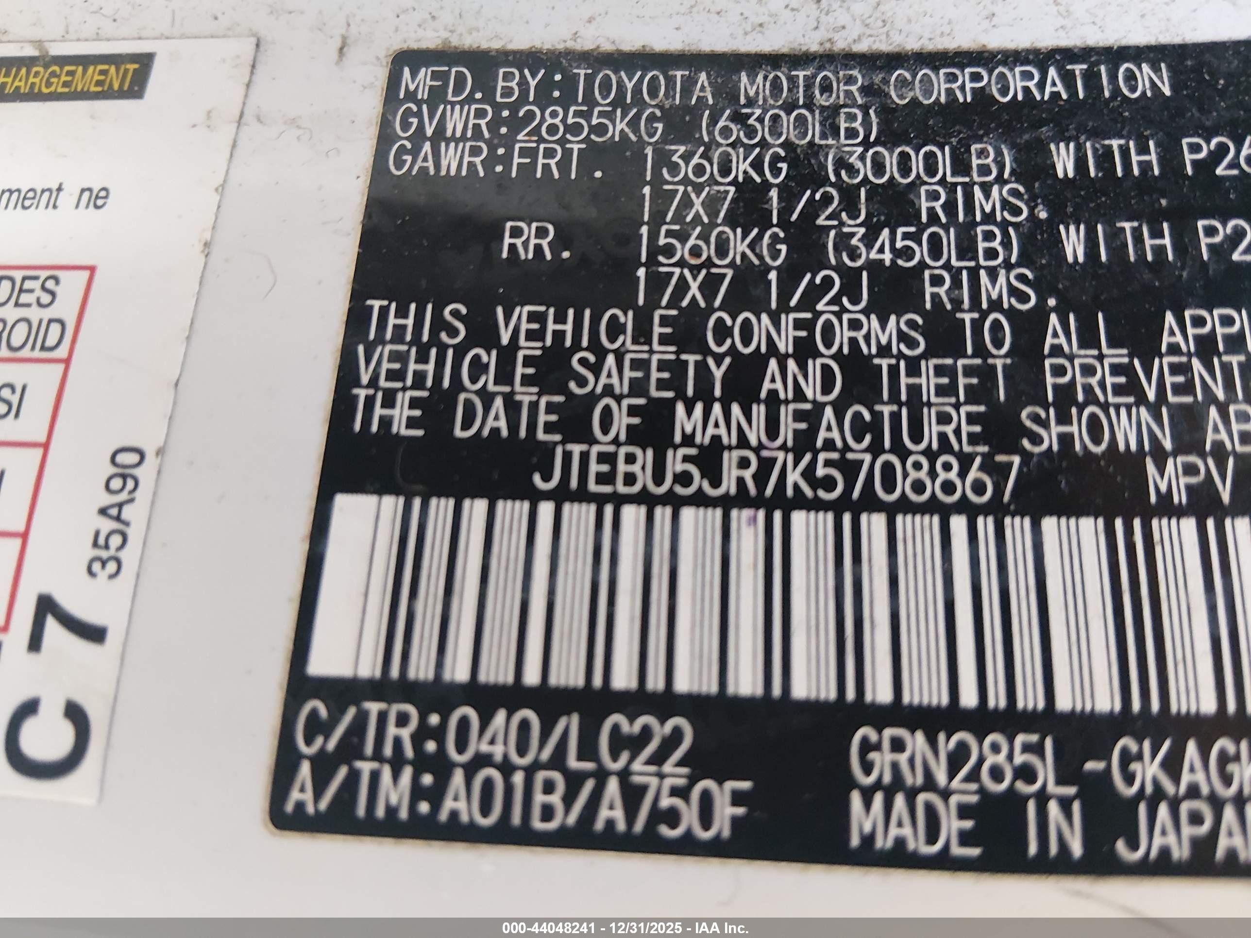 TOYOTA 4RUNNER image 9