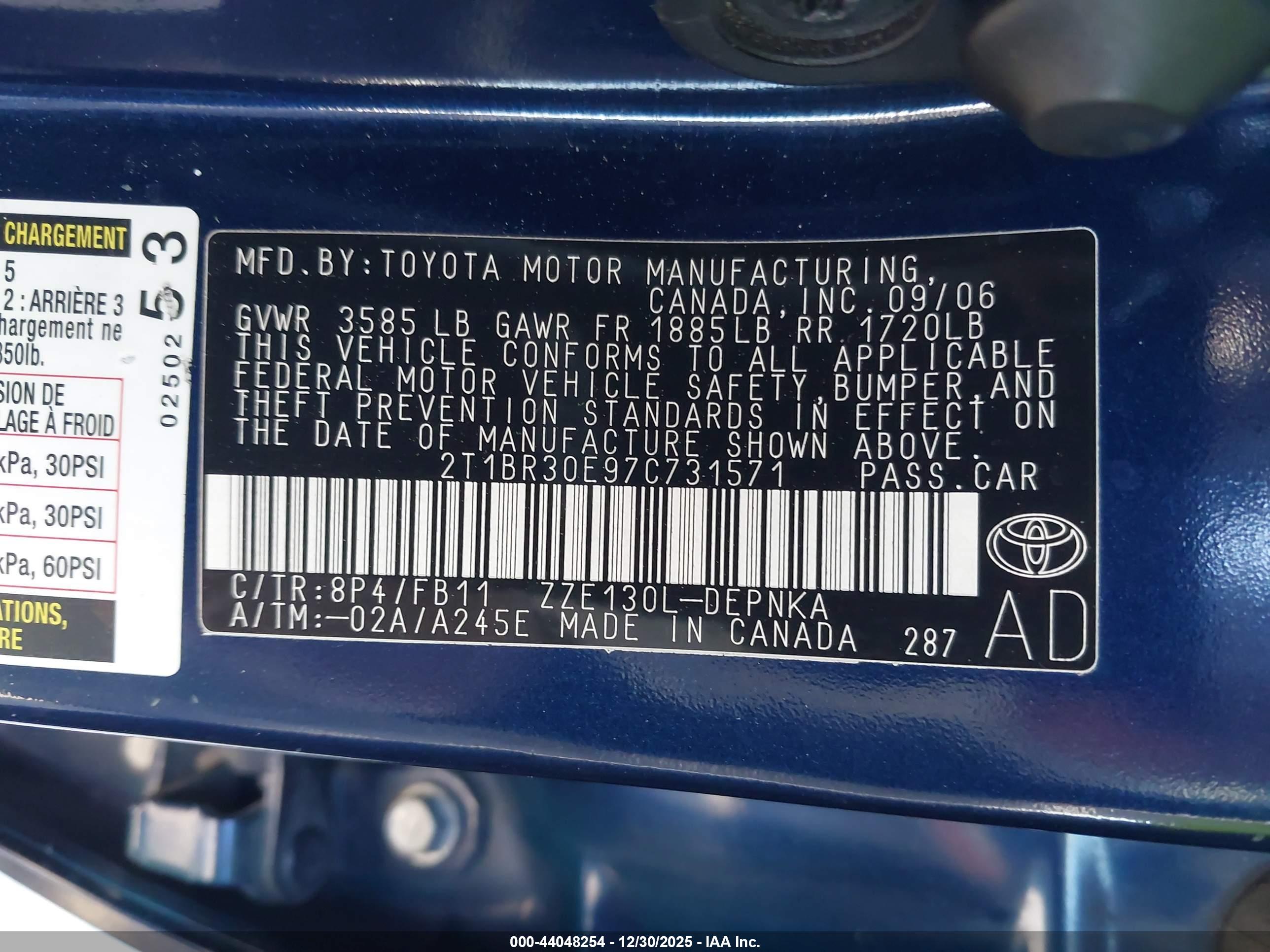TOYOTA COROLLA image 9