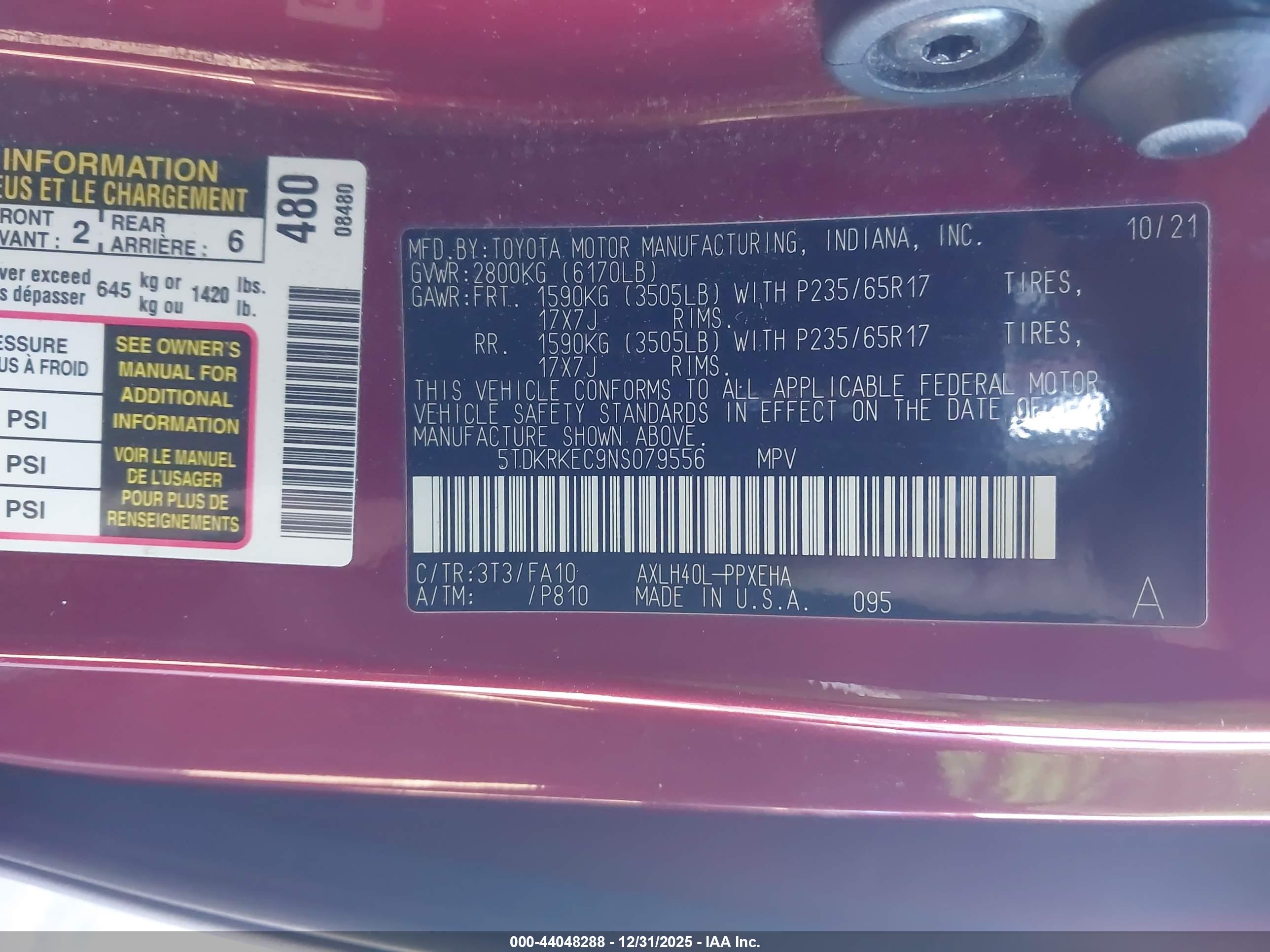 TOYOTA SIENNA image 9