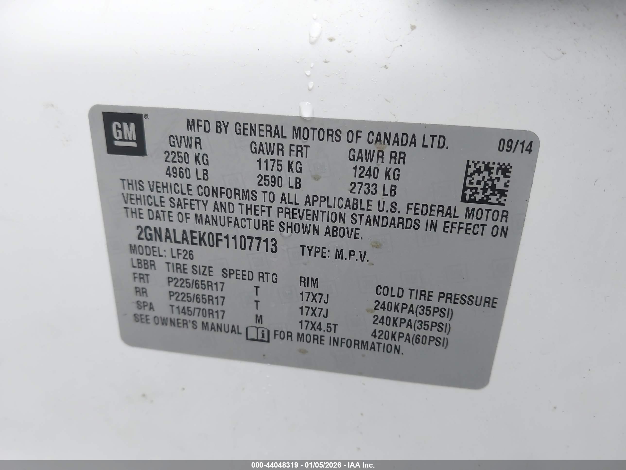 CHEVROLET EQUINOX image 9