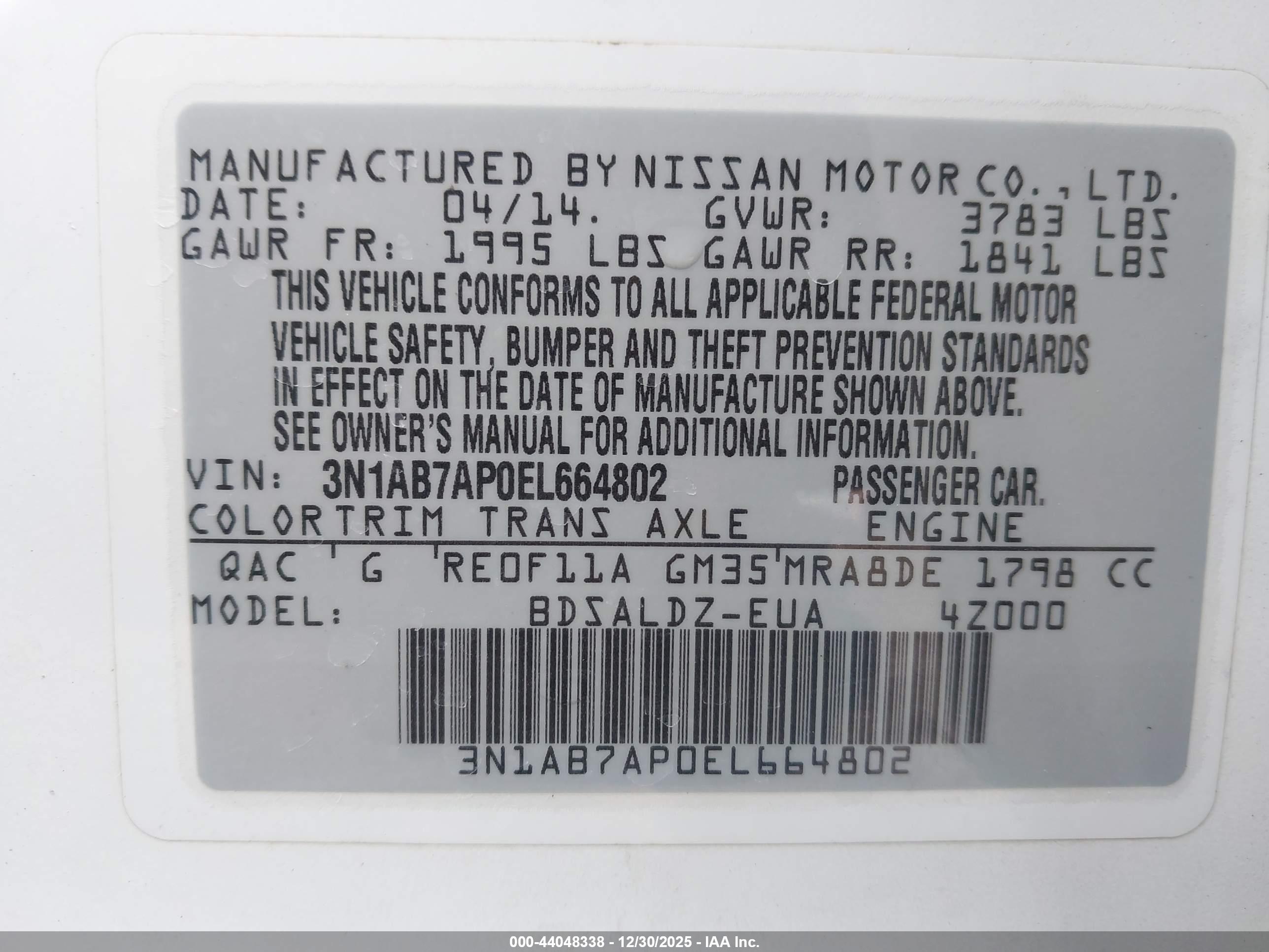 NISSAN SENTRA image 9