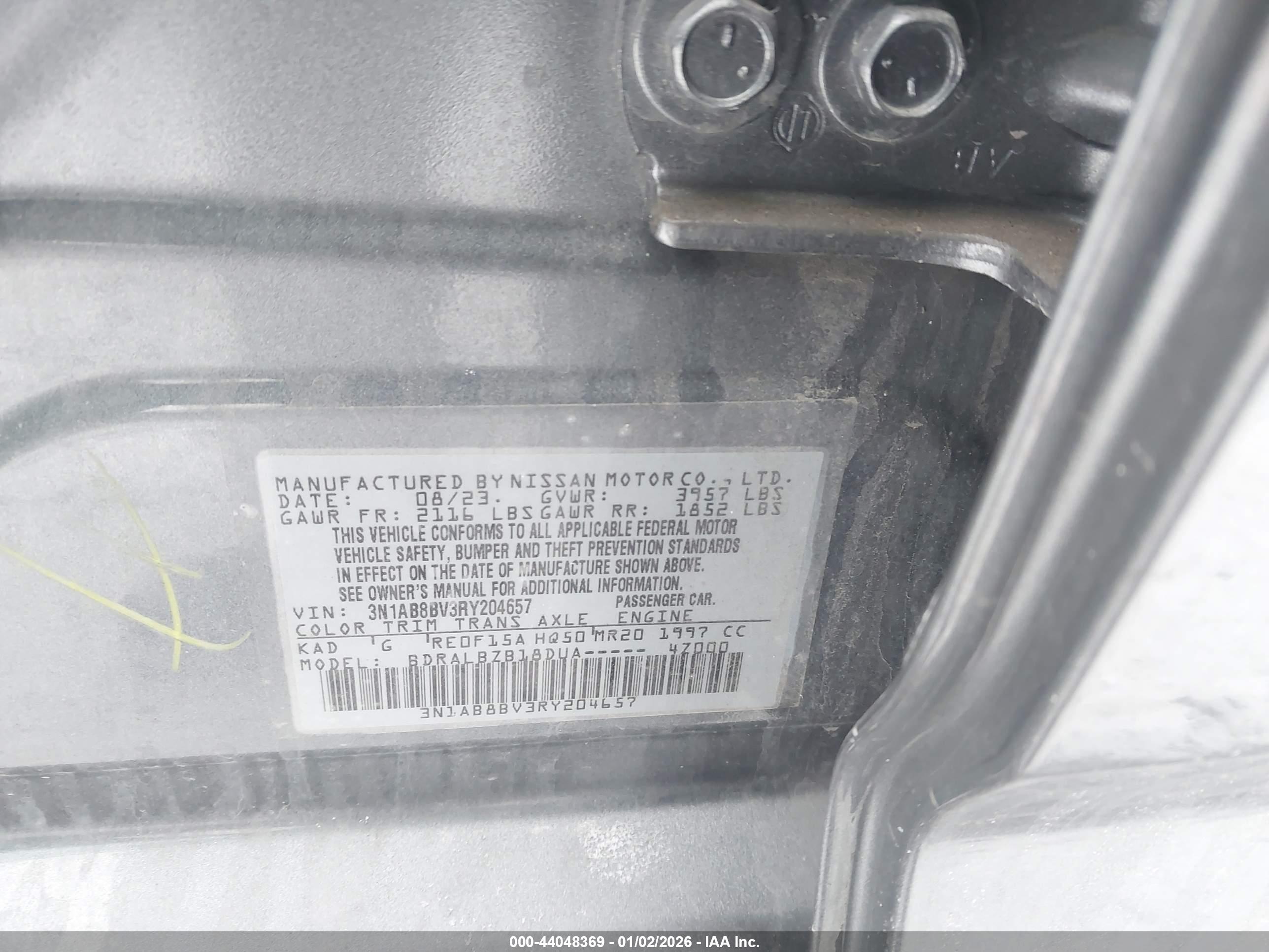 NISSAN SENTRA image 9