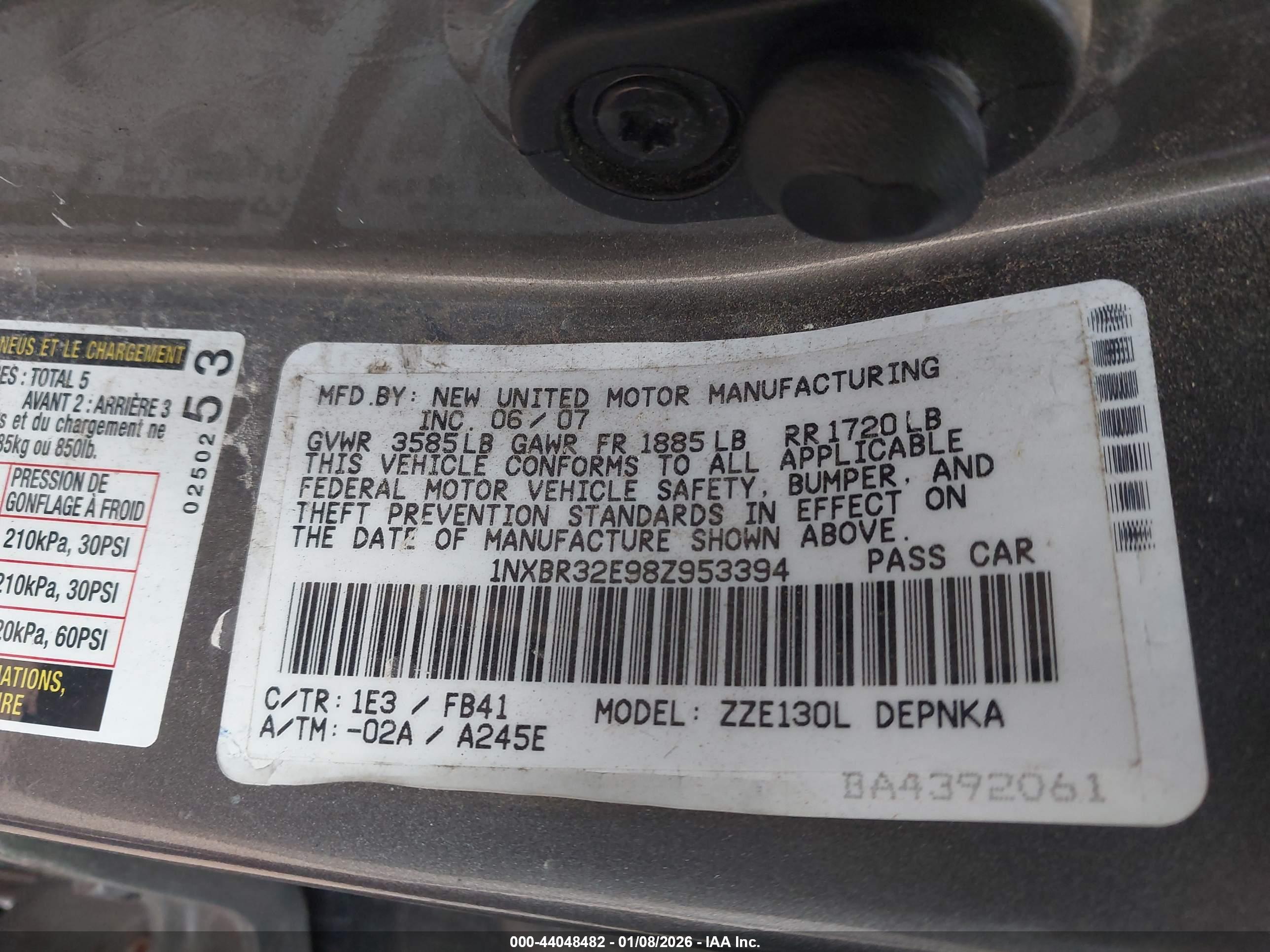 TOYOTA COROLLA image 9