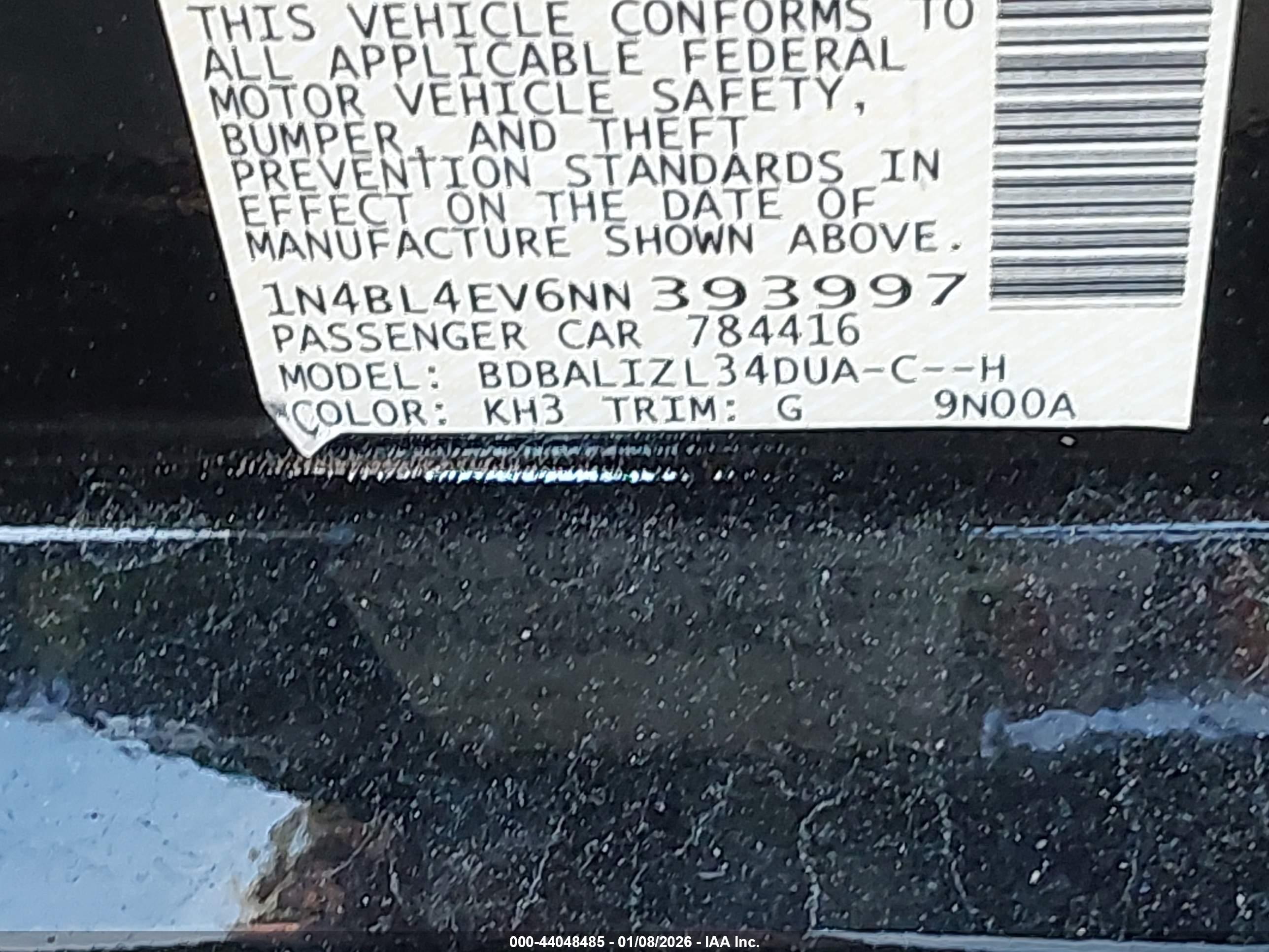 NISSAN ALTIMA image 9