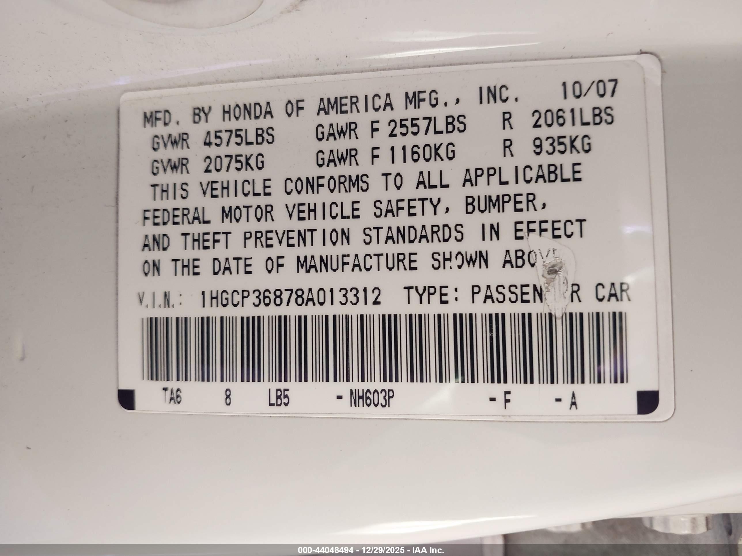 HONDA ACCORD image 9