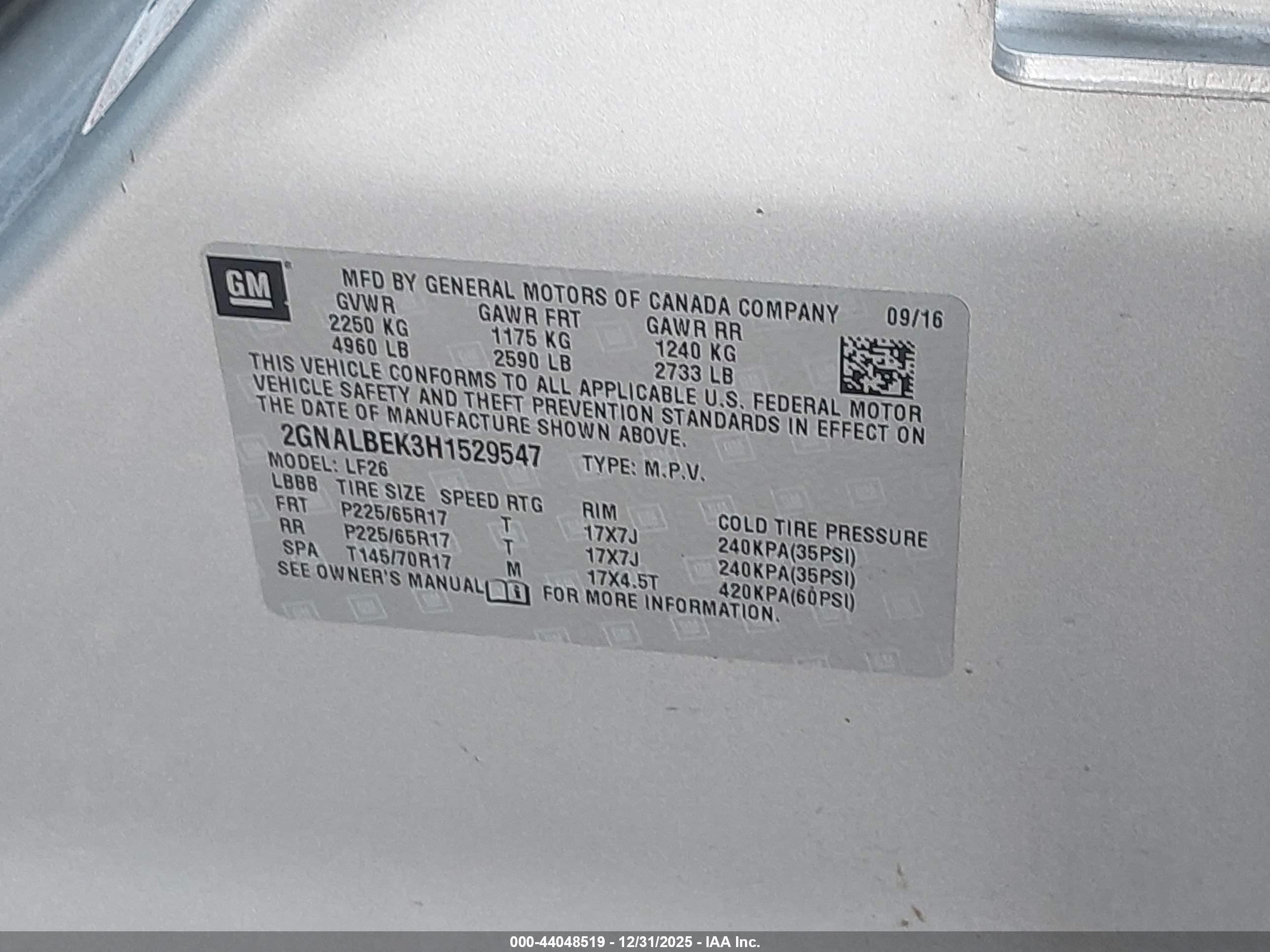 CHEVROLET EQUINOX image 9