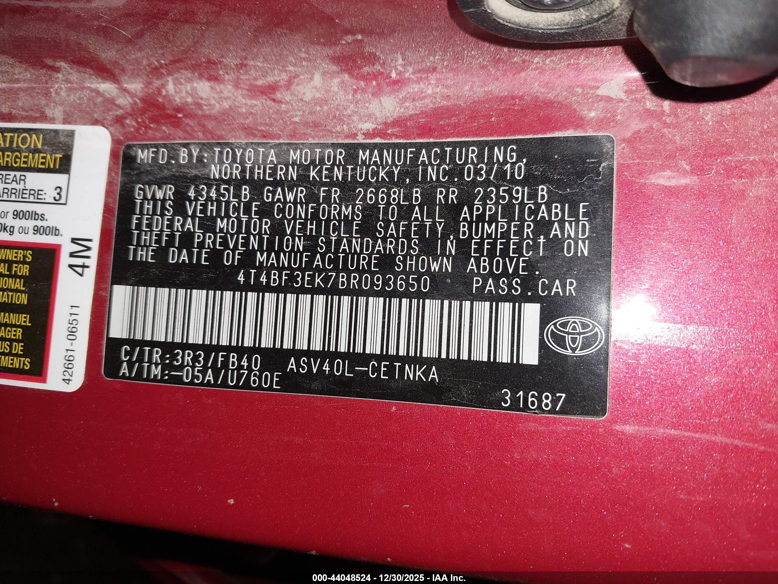 TOYOTA CAMRY image 9