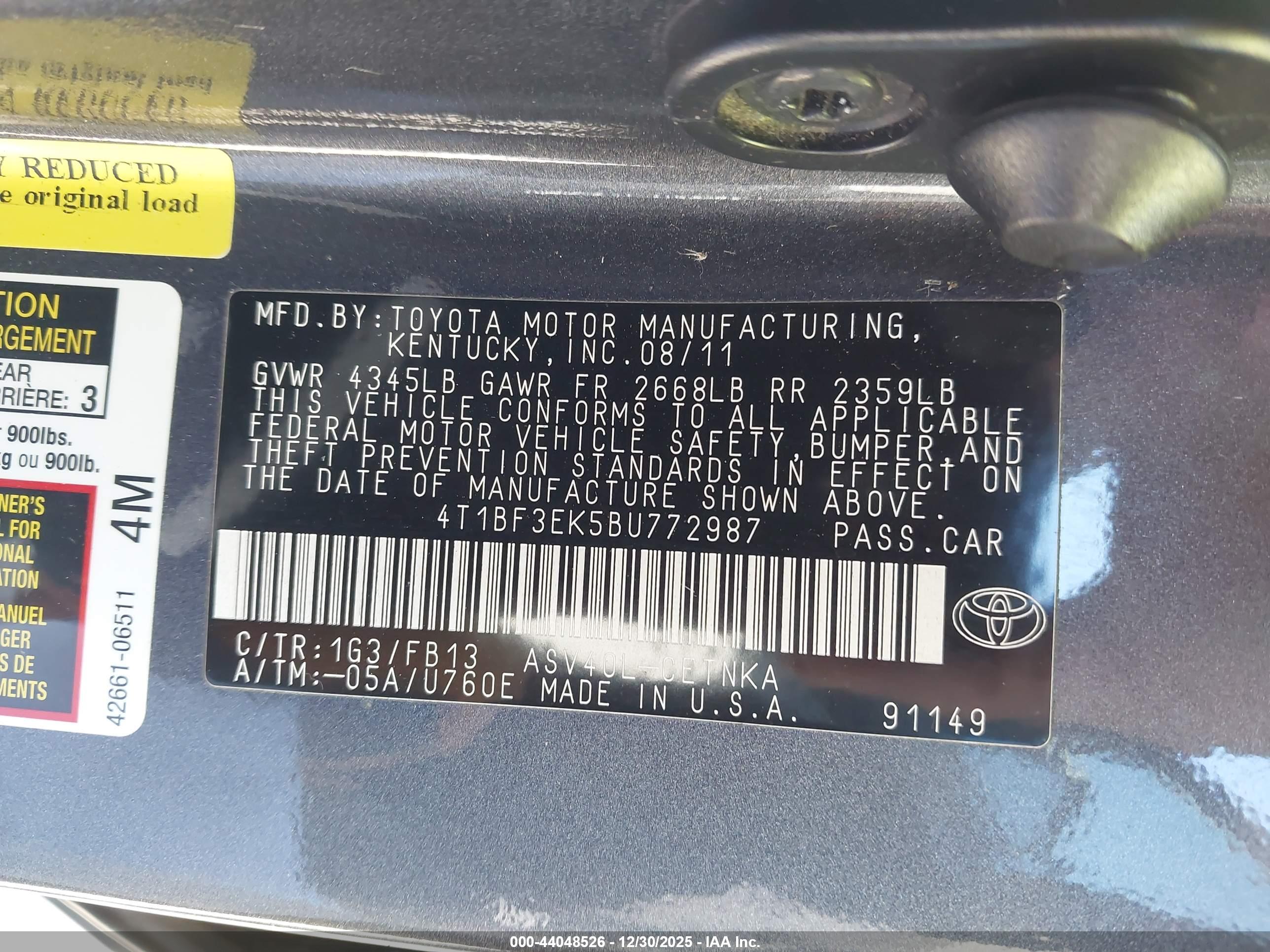 TOYOTA CAMRY image 9