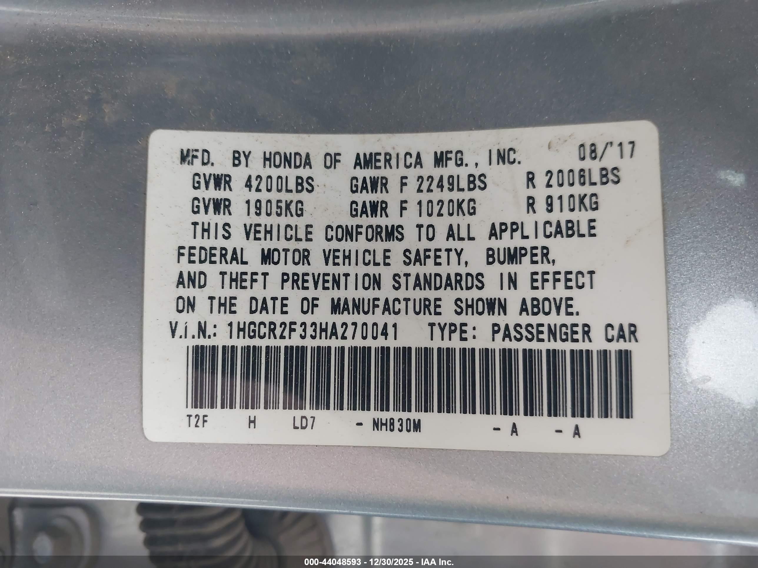 HONDA ACCORD image 9