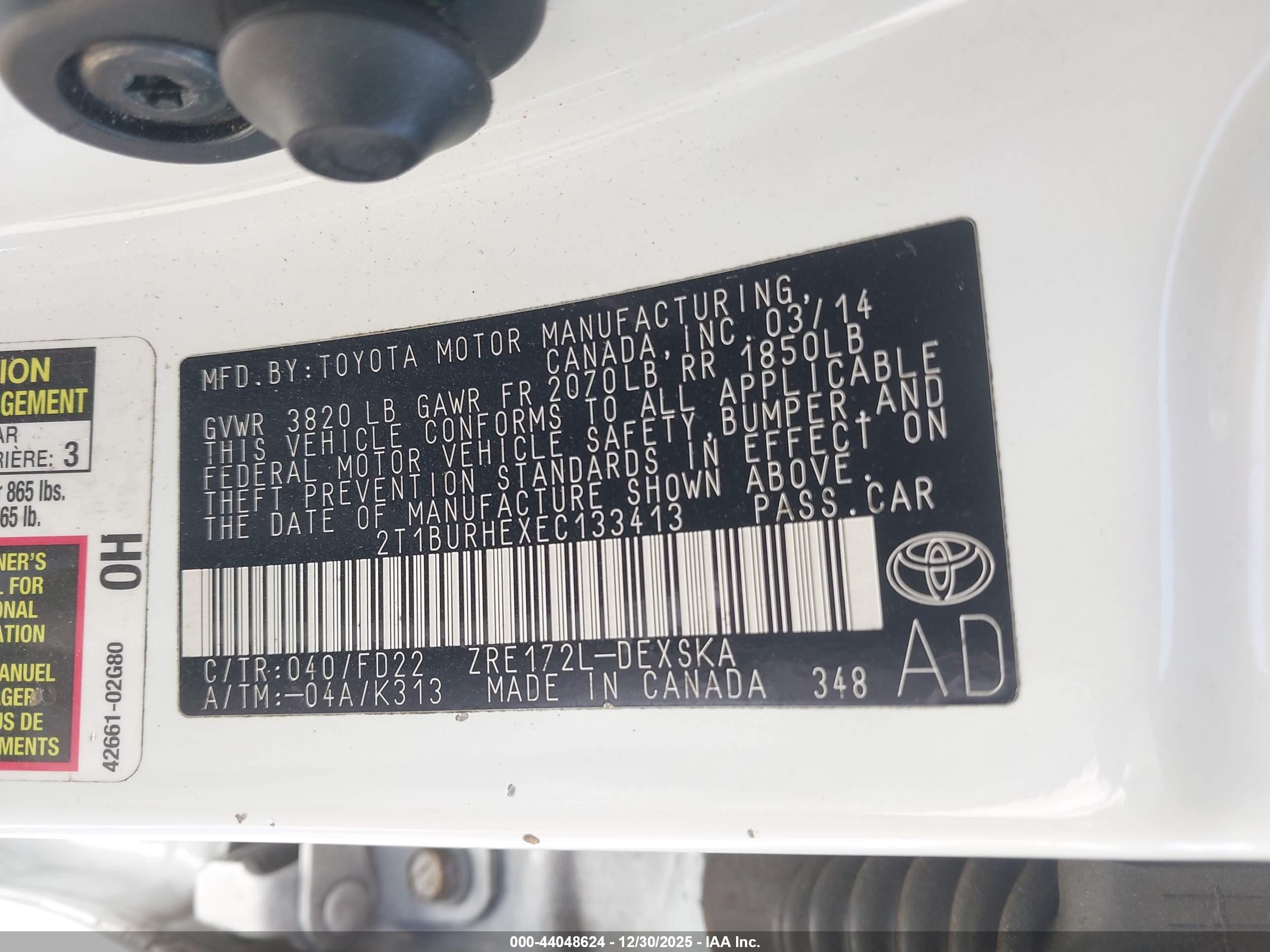 TOYOTA COROLLA image 9