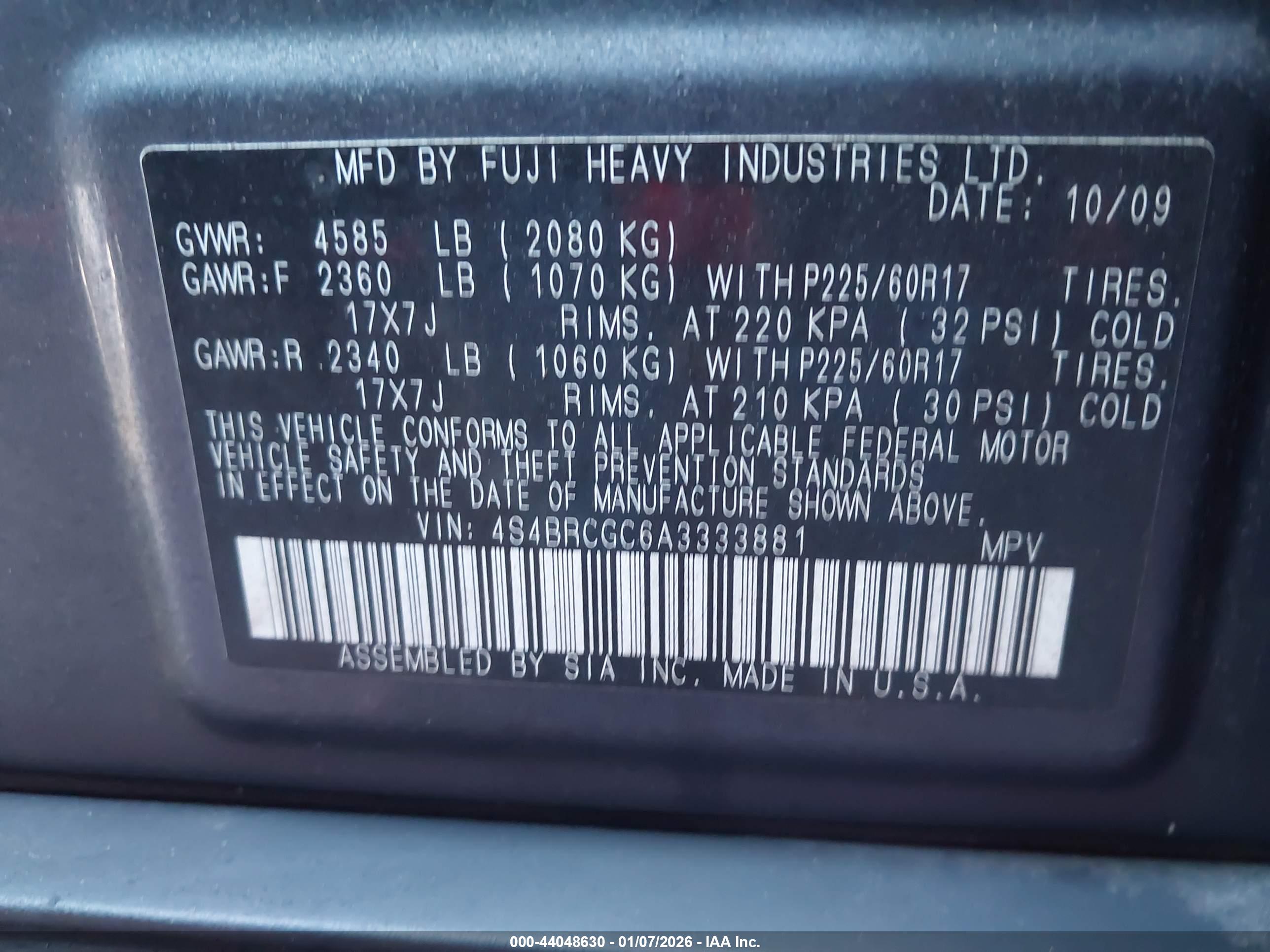SUBARU OUTBACK image 9