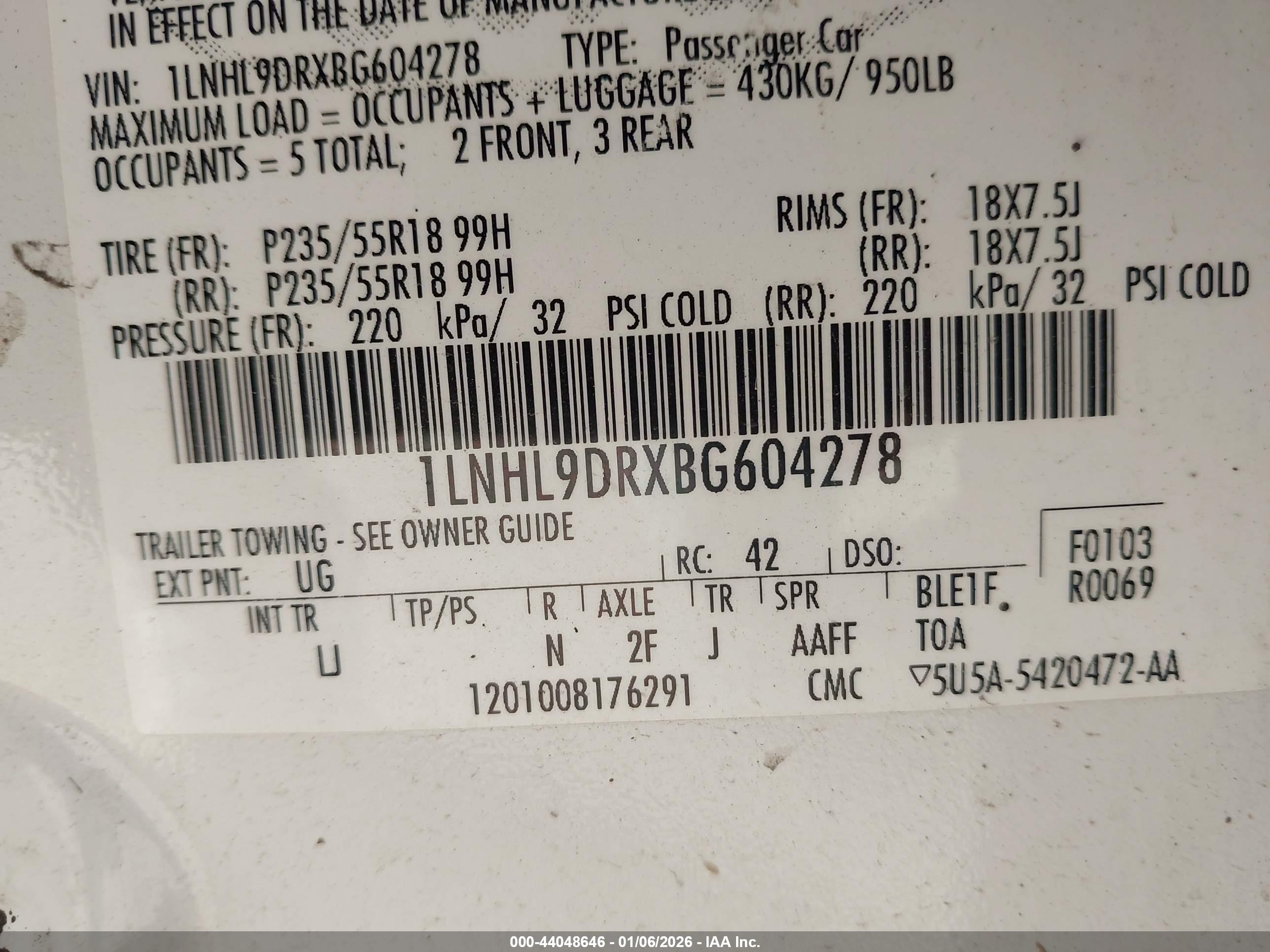LINCOLN MKS image 9