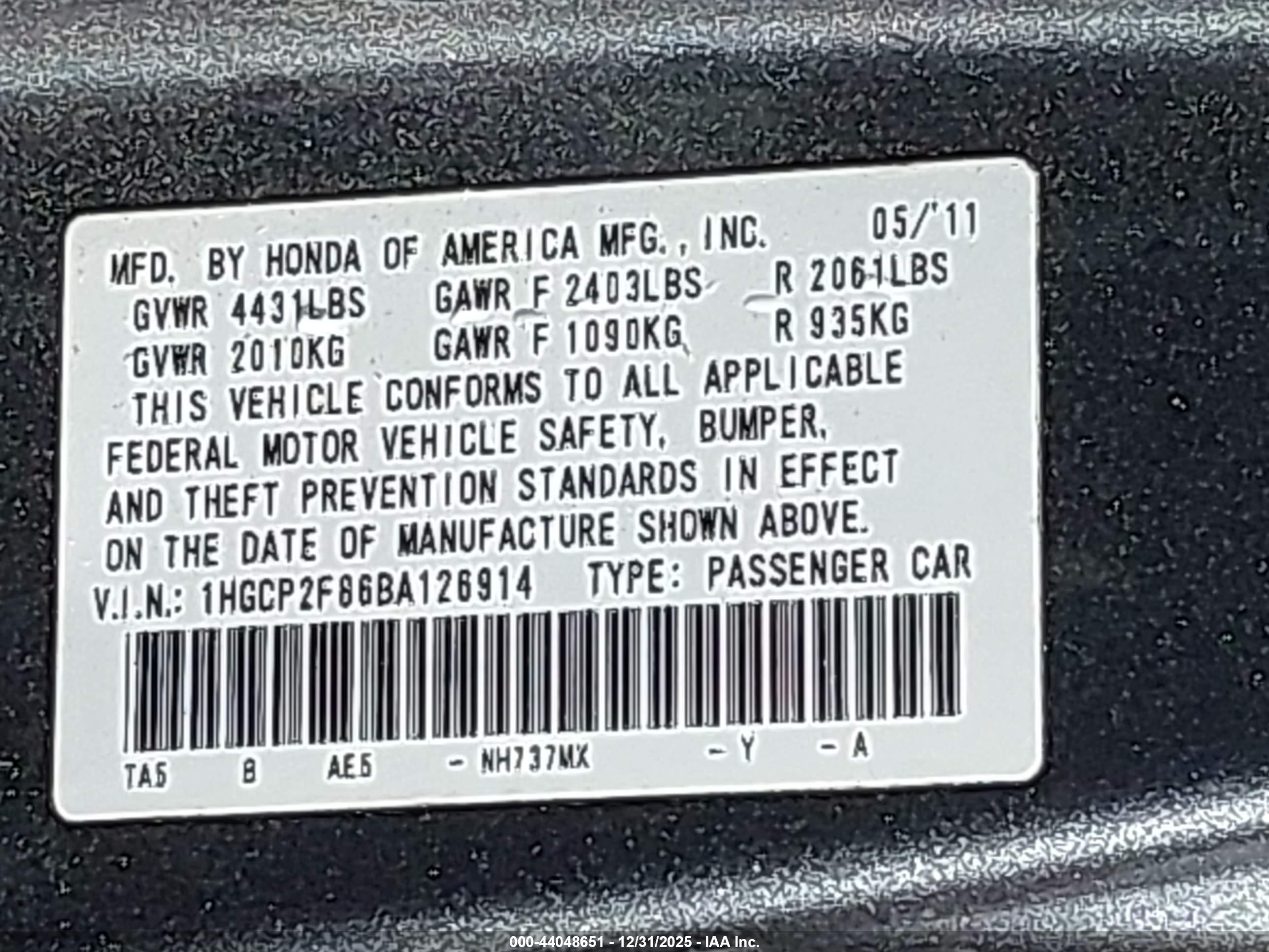 HONDA ACCORD image 9