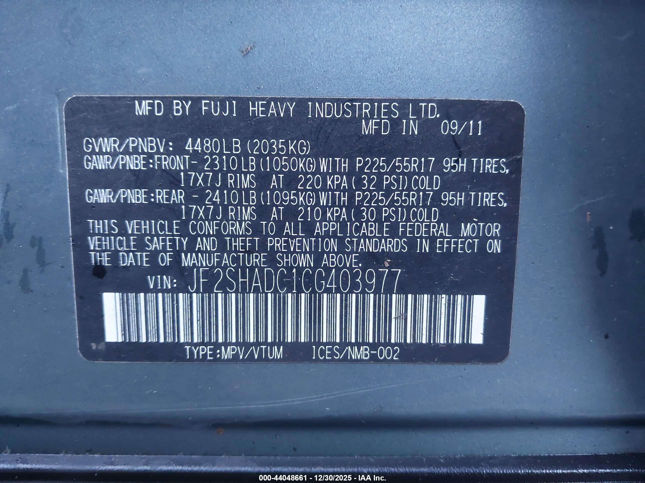 SUBARU FORESTER image 9